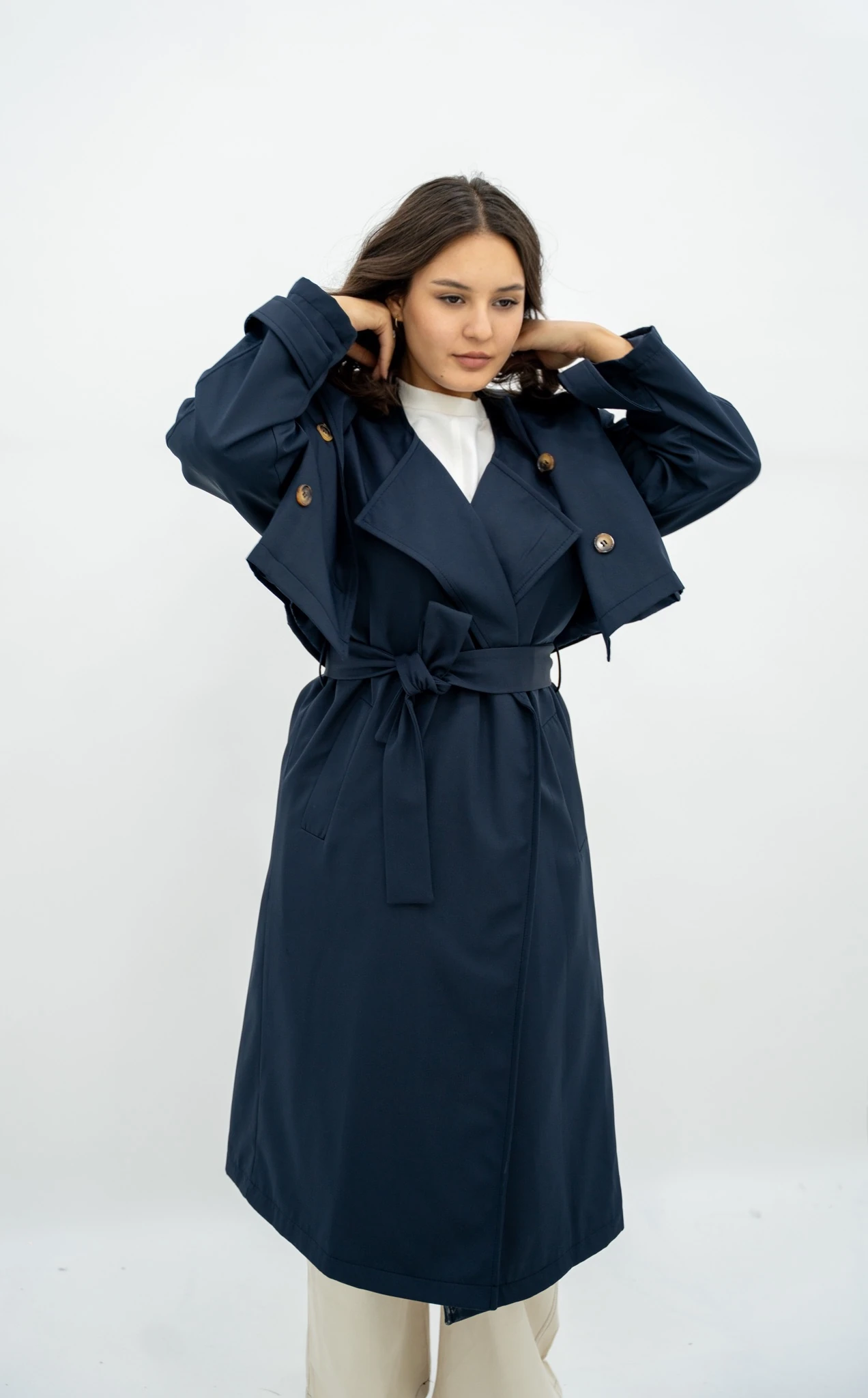 Kruvaze Takım Trençkot