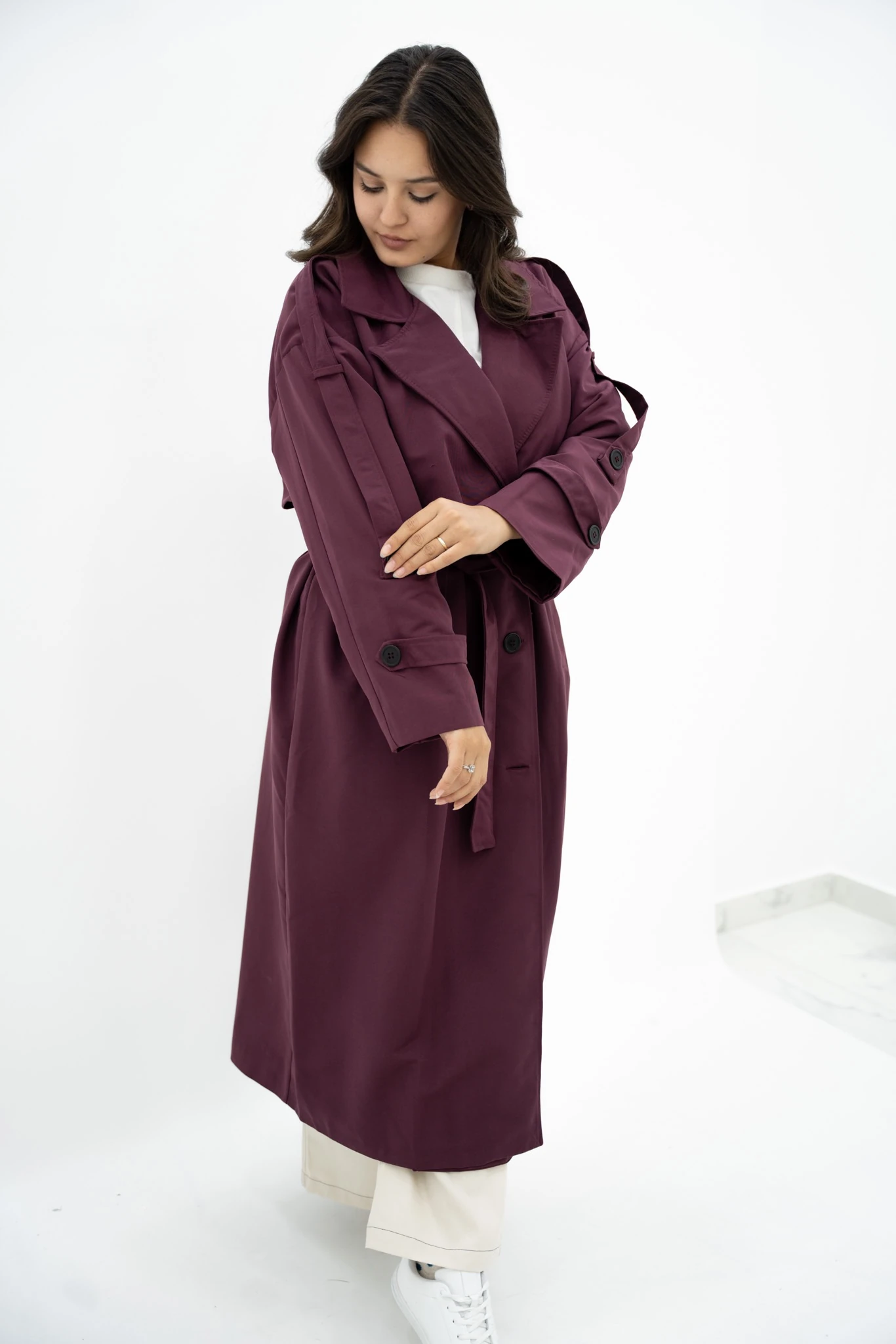 Pelerin Detaylı Trençkot