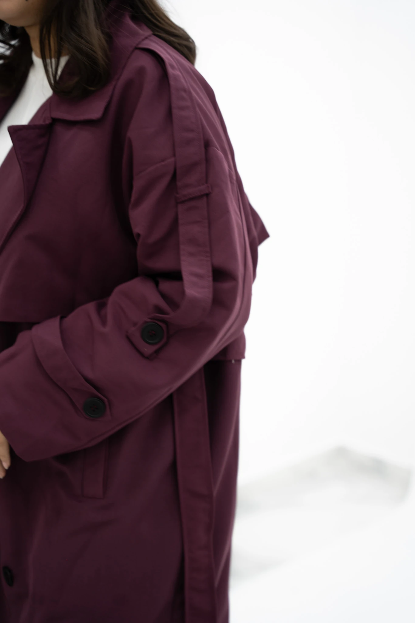 Pelerin Detaylı Trençkot