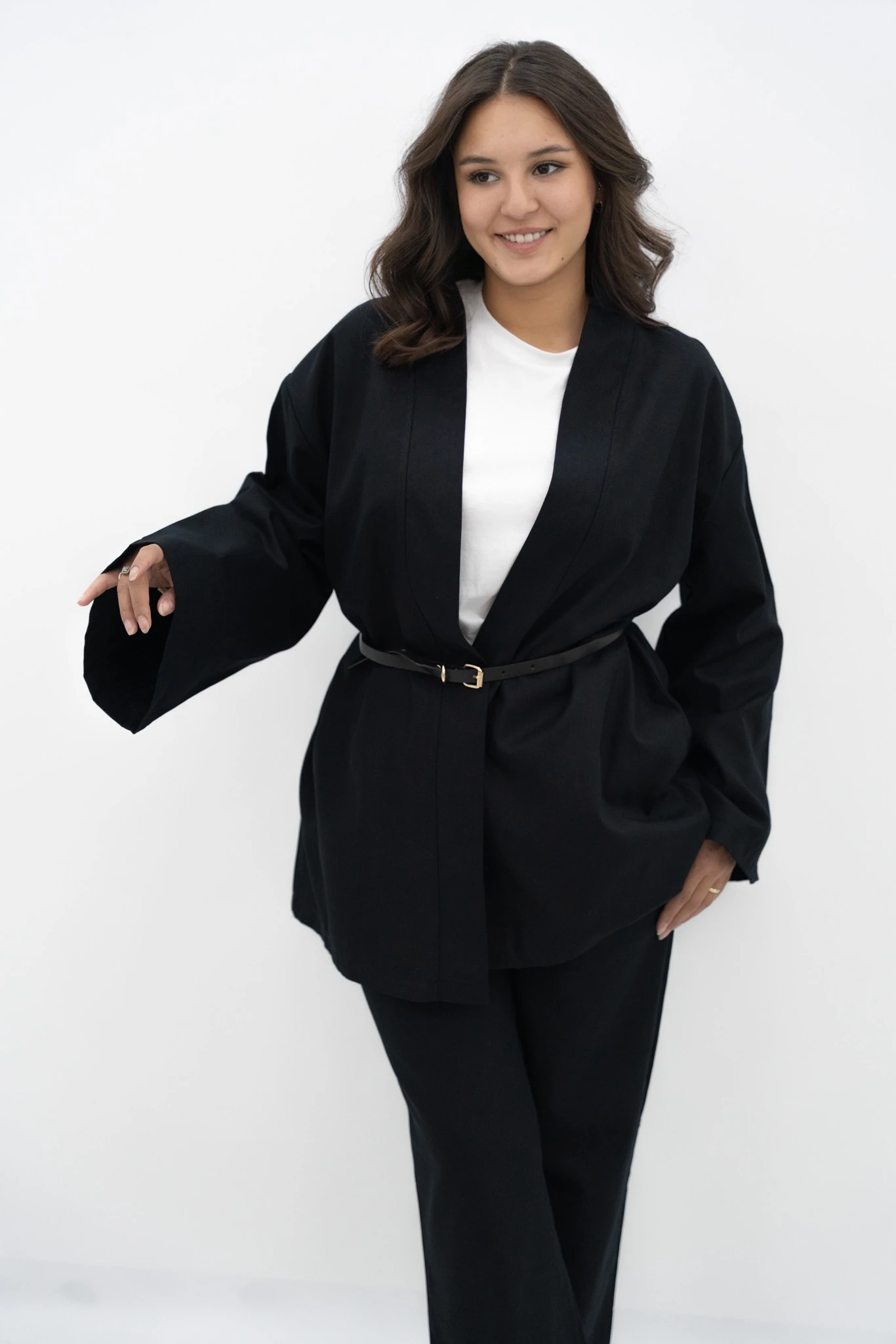 Kemerli Kimono Takım