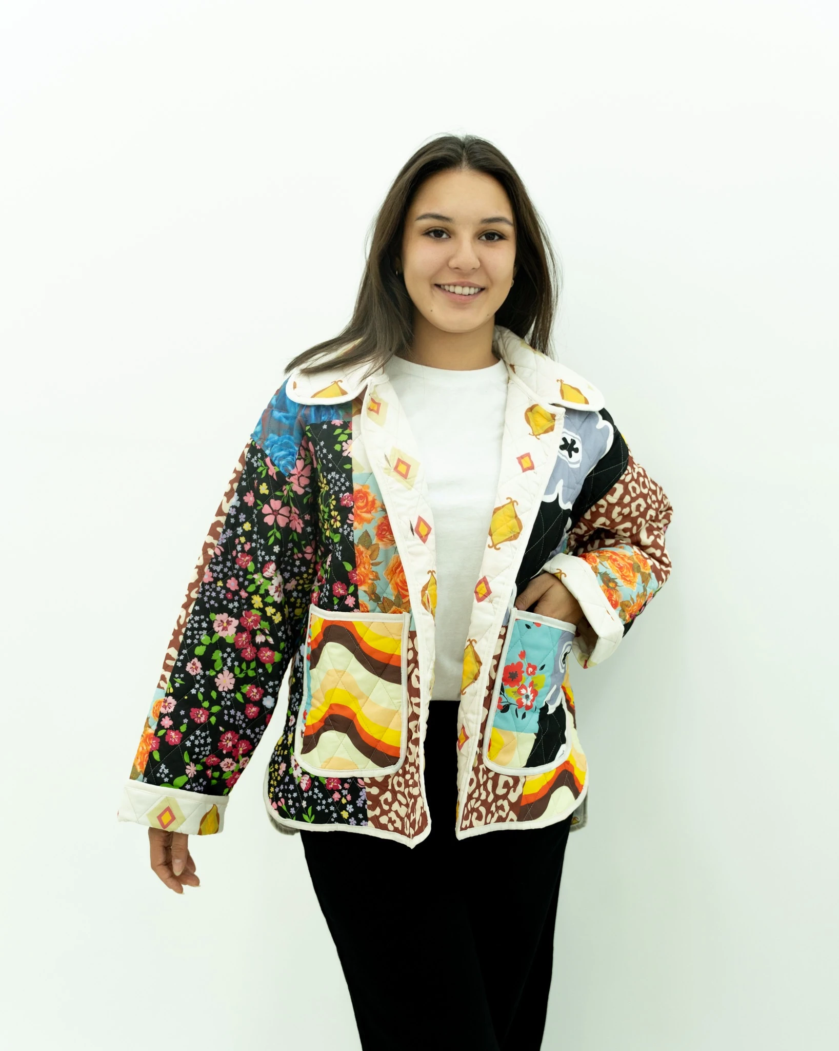 Yakalı Kapitone Ceket