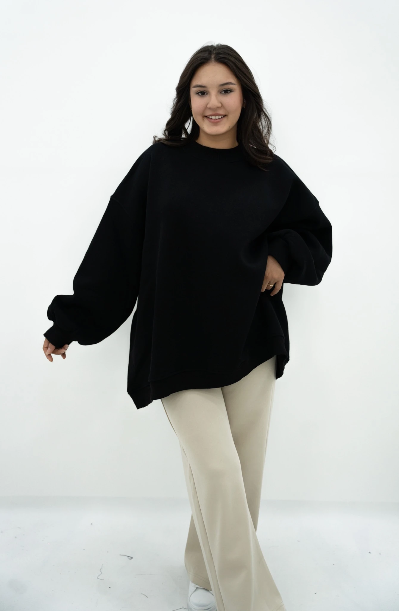 Basic Sweatshirt - Siyah