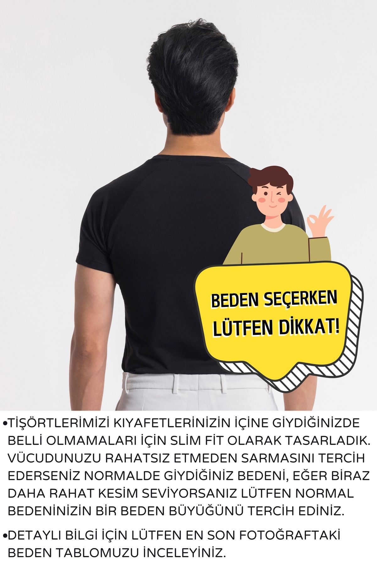 Erkek Basic Tişört · Dar Kesim