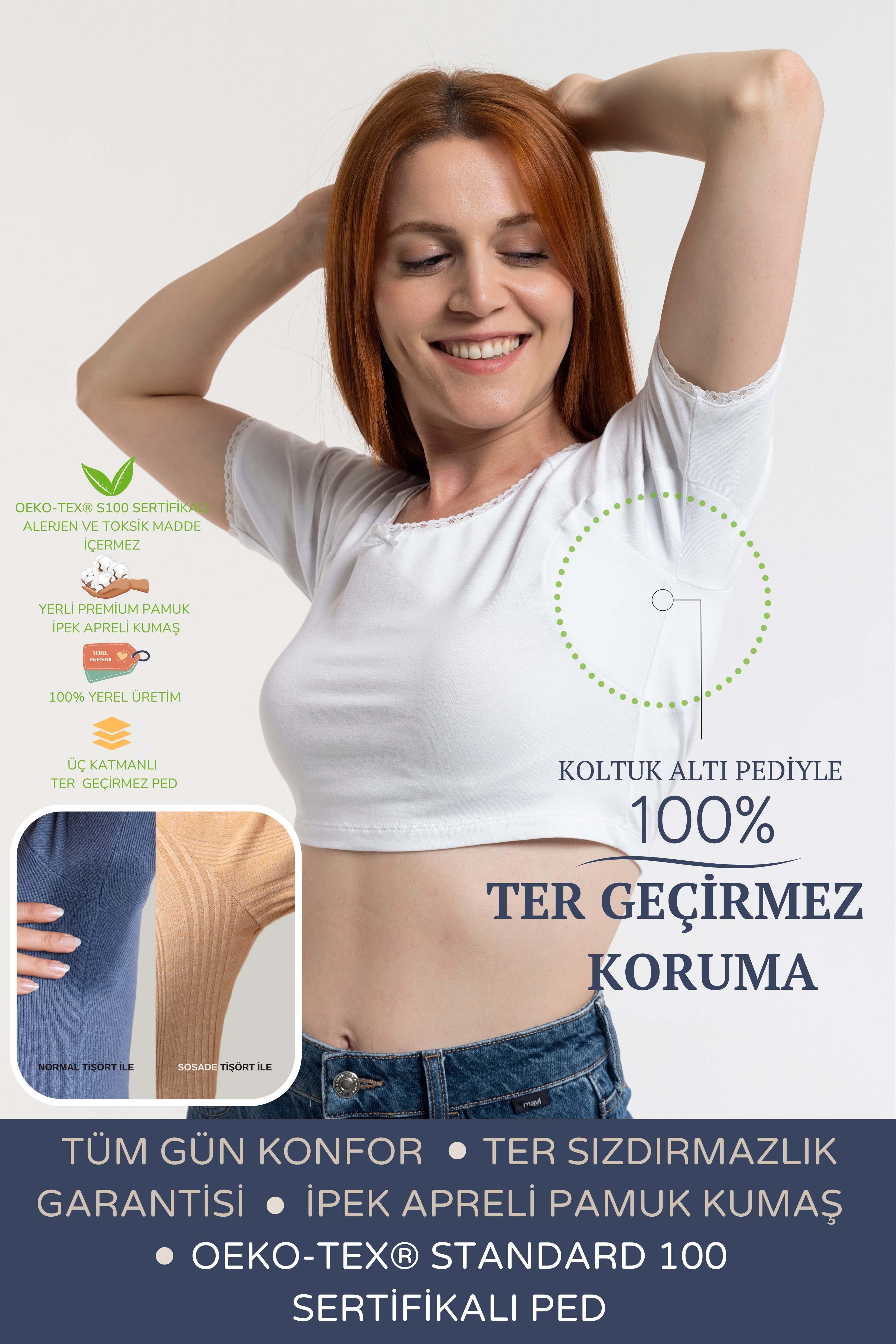 Crop Tişört · Dar Kesim - Beyaz