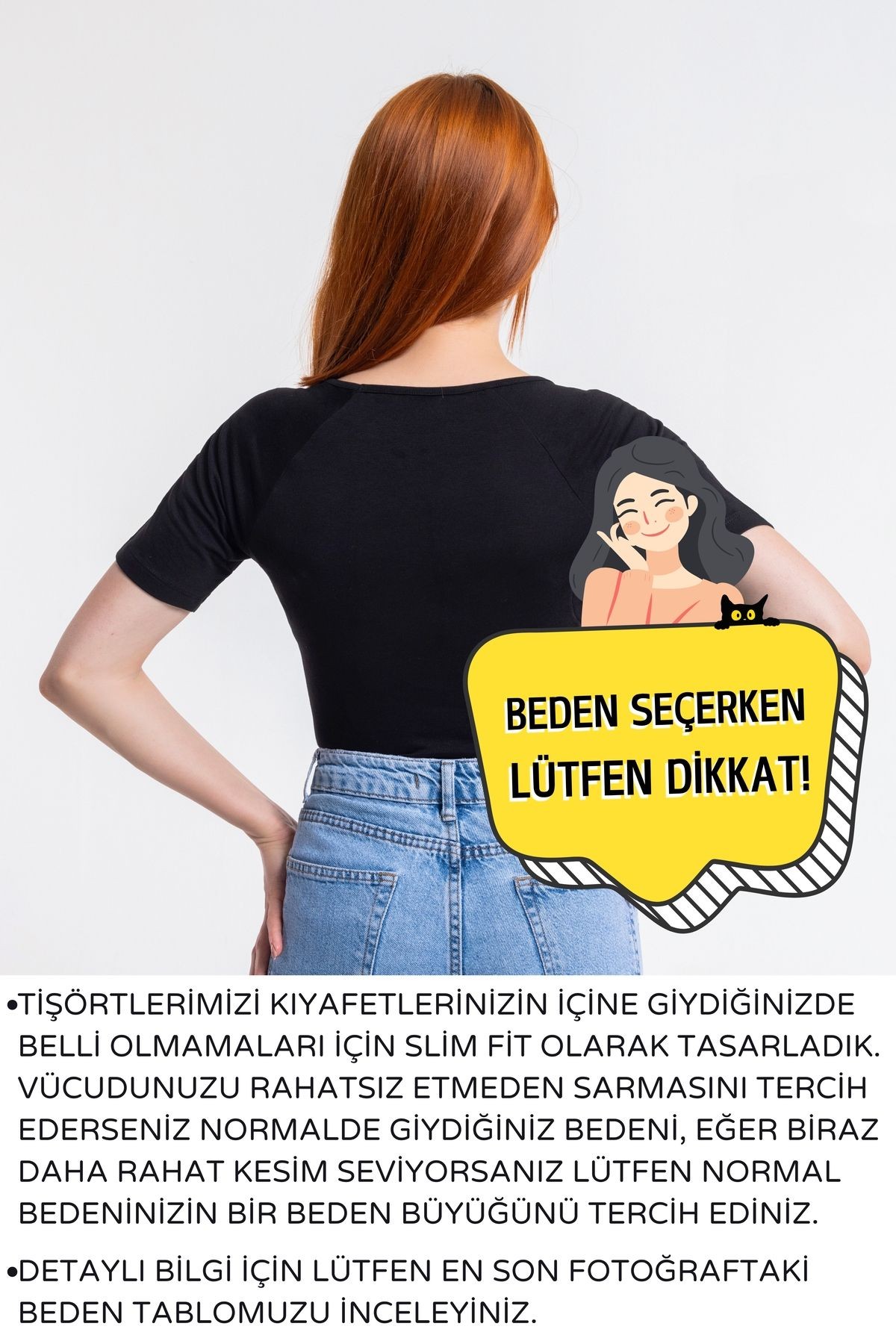 Geniş Yaka Tişört · Dar Kesim
