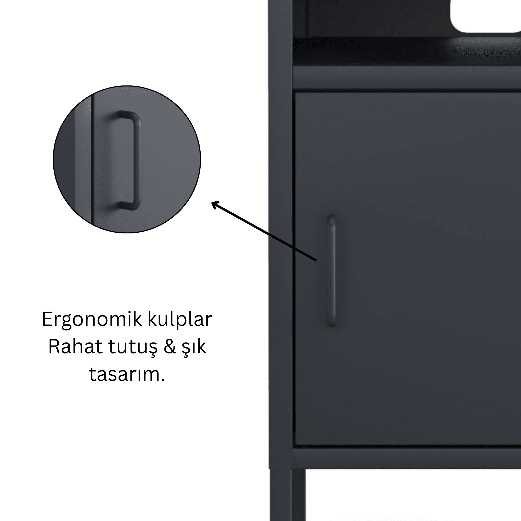 Pera Komodin Açık Raflı 41,5 x 40 x 64,50 cm - 9 Renk Seçeneği Bulunmaktadır