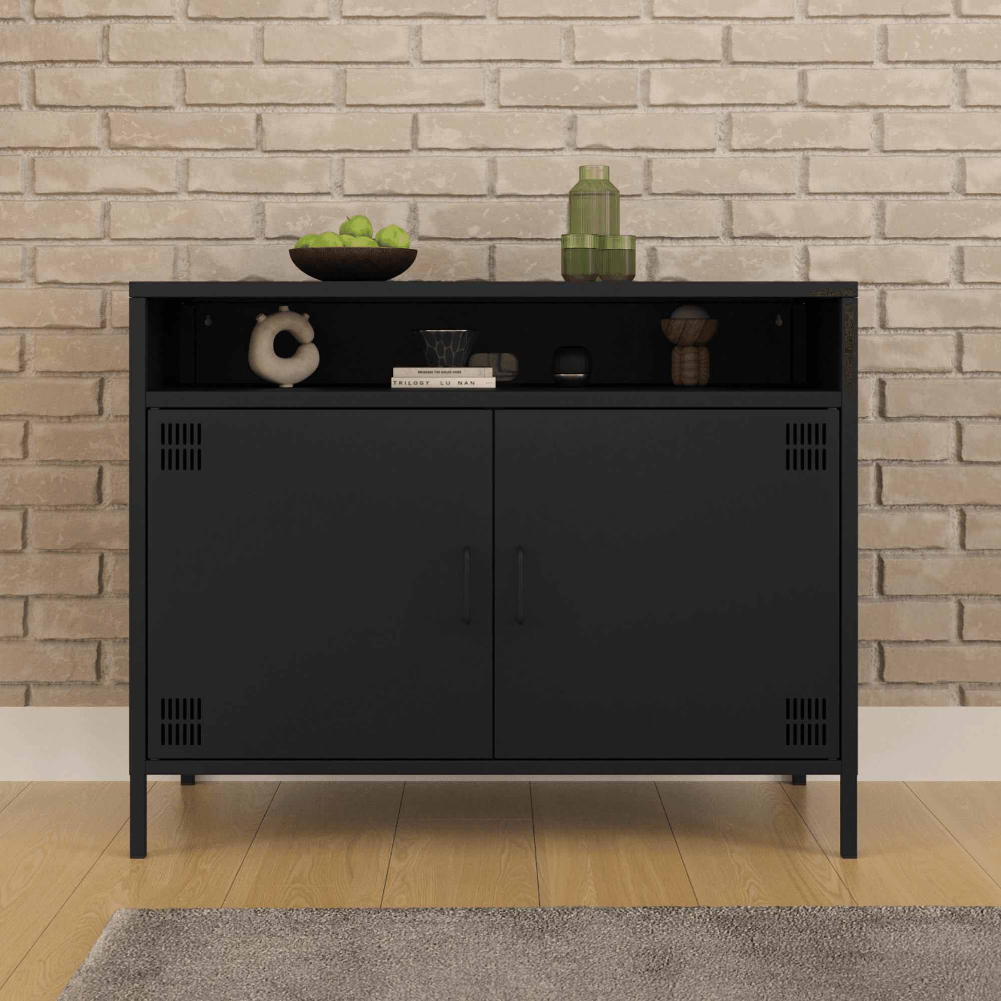 Pera Tv Ünitesi, Tv Dolabı,2 Kapaklı, Açık Raflı 100,50 x 40 x 79,50 cm - 9 Renk Seçeneği Bulunmaktadır