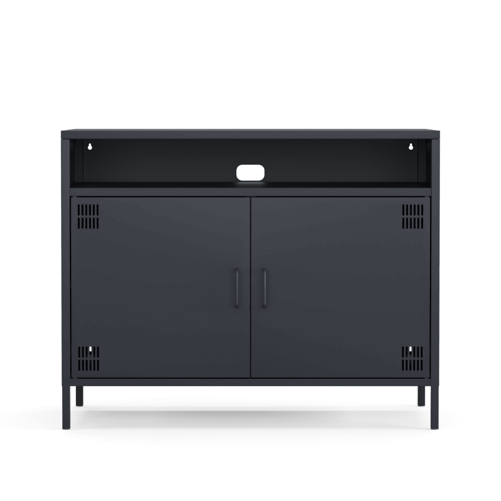 Pera Tv Ünitesi, Tv Dolabı,2 Kapaklı, Açık Raflı 100,50 x 40 x 79,50 cm - 9 Renk Seçeneği Bulunmaktadır