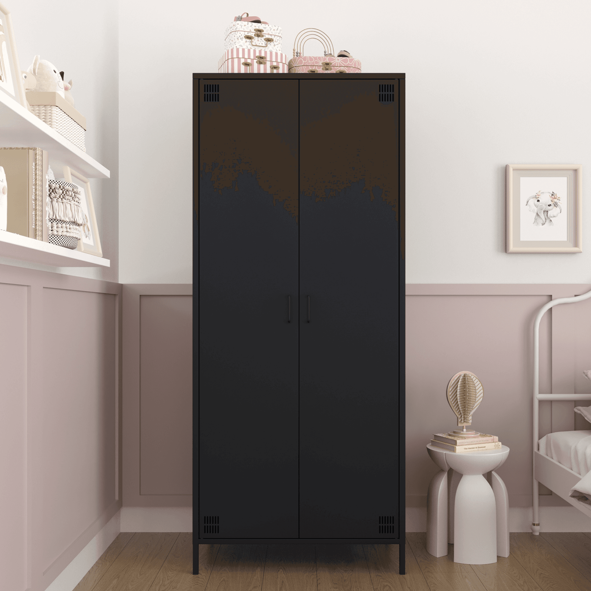 Pera Metal Elbise Dolabı, Soyunma Dolabı, İki Kapılı, 80,50 x 50 x 189,50 cm - 9 Renk Seçeneği Bulunmaktadır