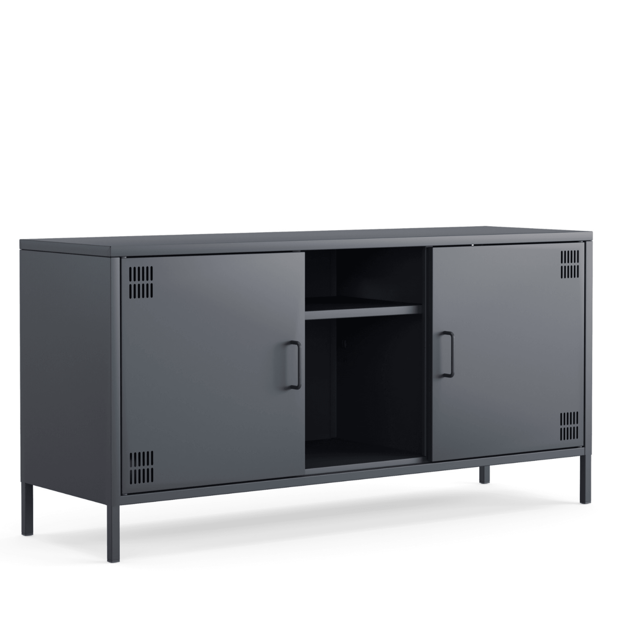 Pera Tv Ünitesi, Tv Dolabı,2 Kapaklı, Açık Raflı 130,50 x 40 x 64,50 cm - 9 Renk Seçeneği Bulunmaktadır