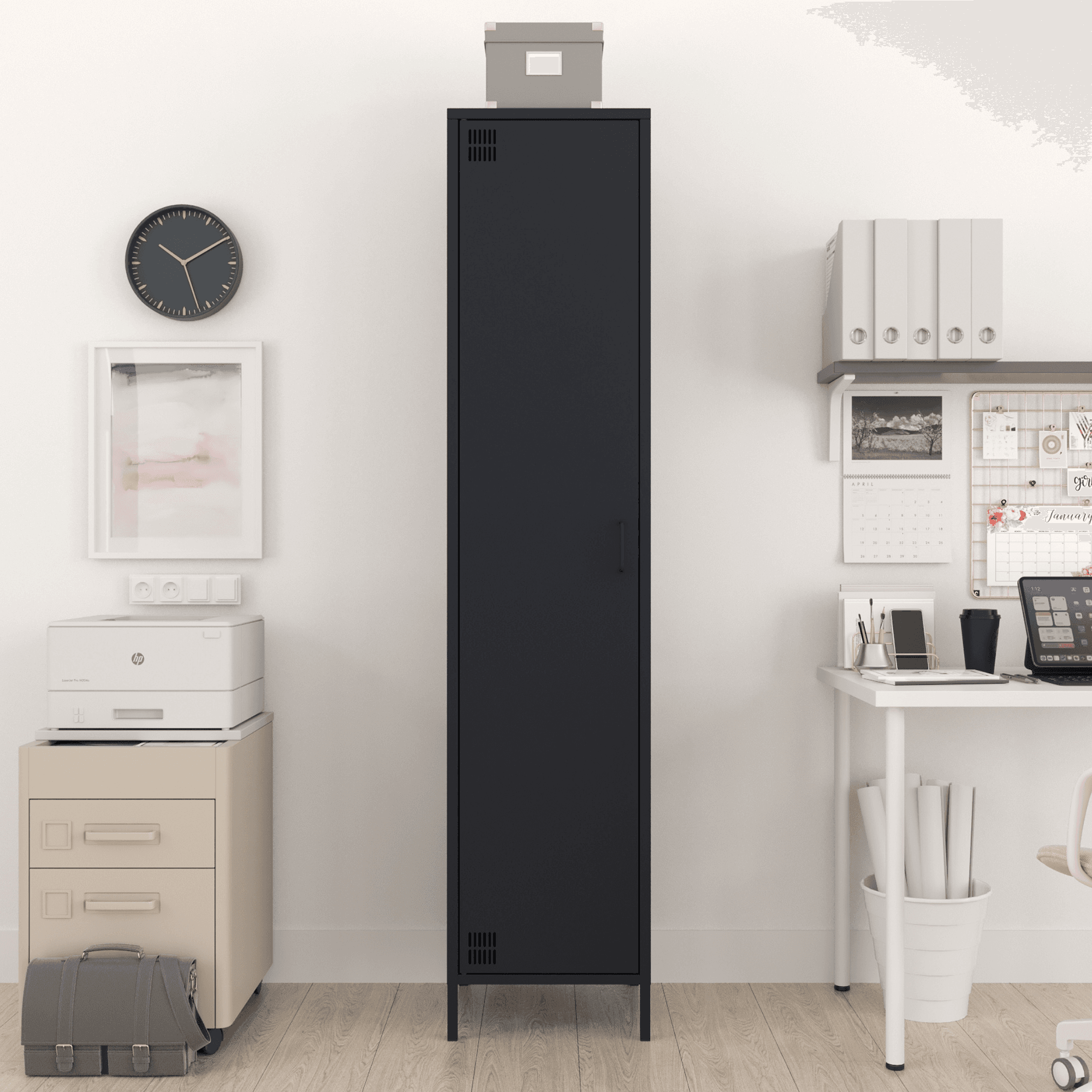 Pera Metal Elbise Dolabı, Soyunma Dolabı, Tek Kapılı, 41,50 x 40 x 189,50 cm - 9 Renk Seçeneği Bulunmaktadır
