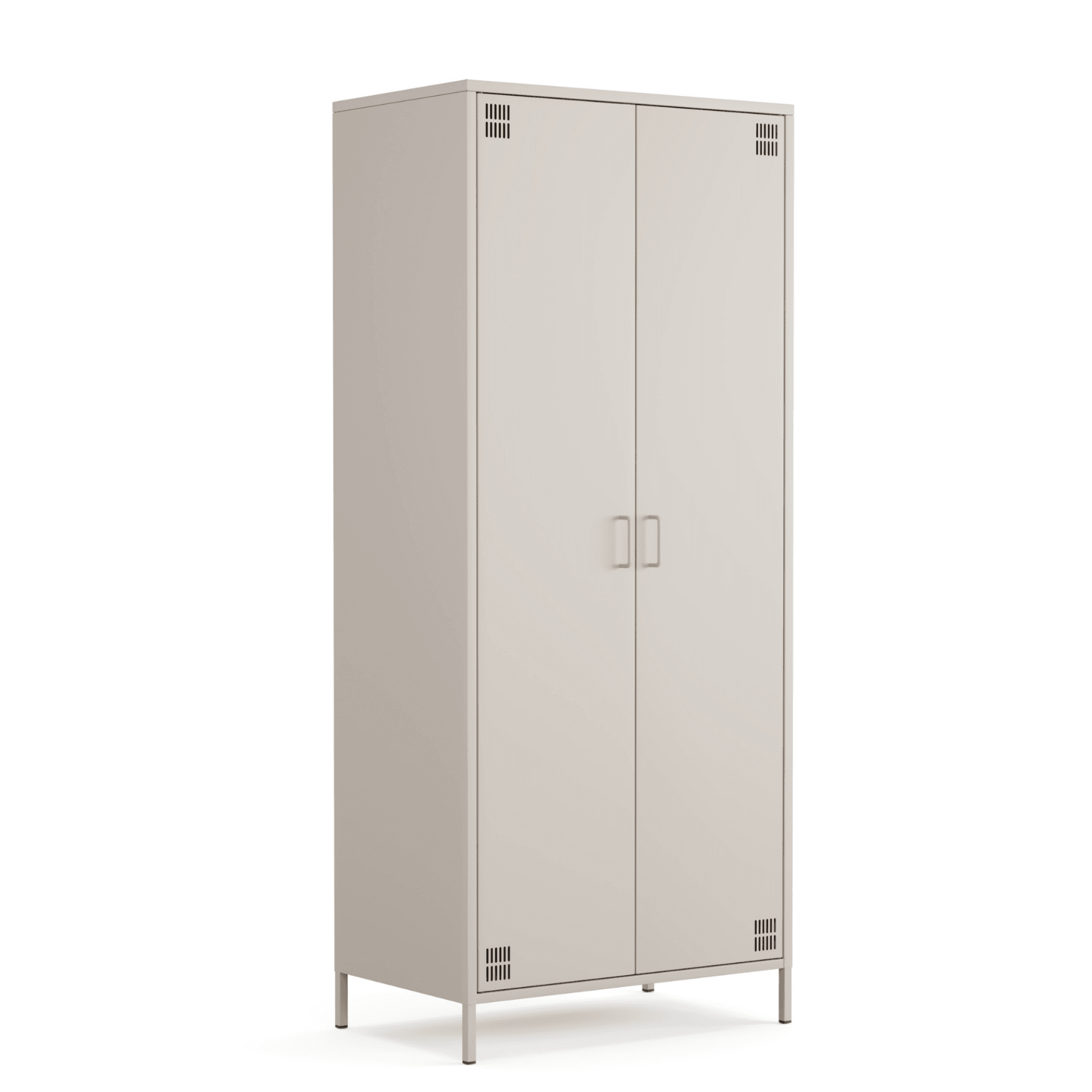 Pera Metal Elbise Dolabı, Soyunma Dolabı, İki Kapılı, 80,50 x 50 x 189,50 cm - 9 Renk Seçeneği Bulunmaktadır - Bej