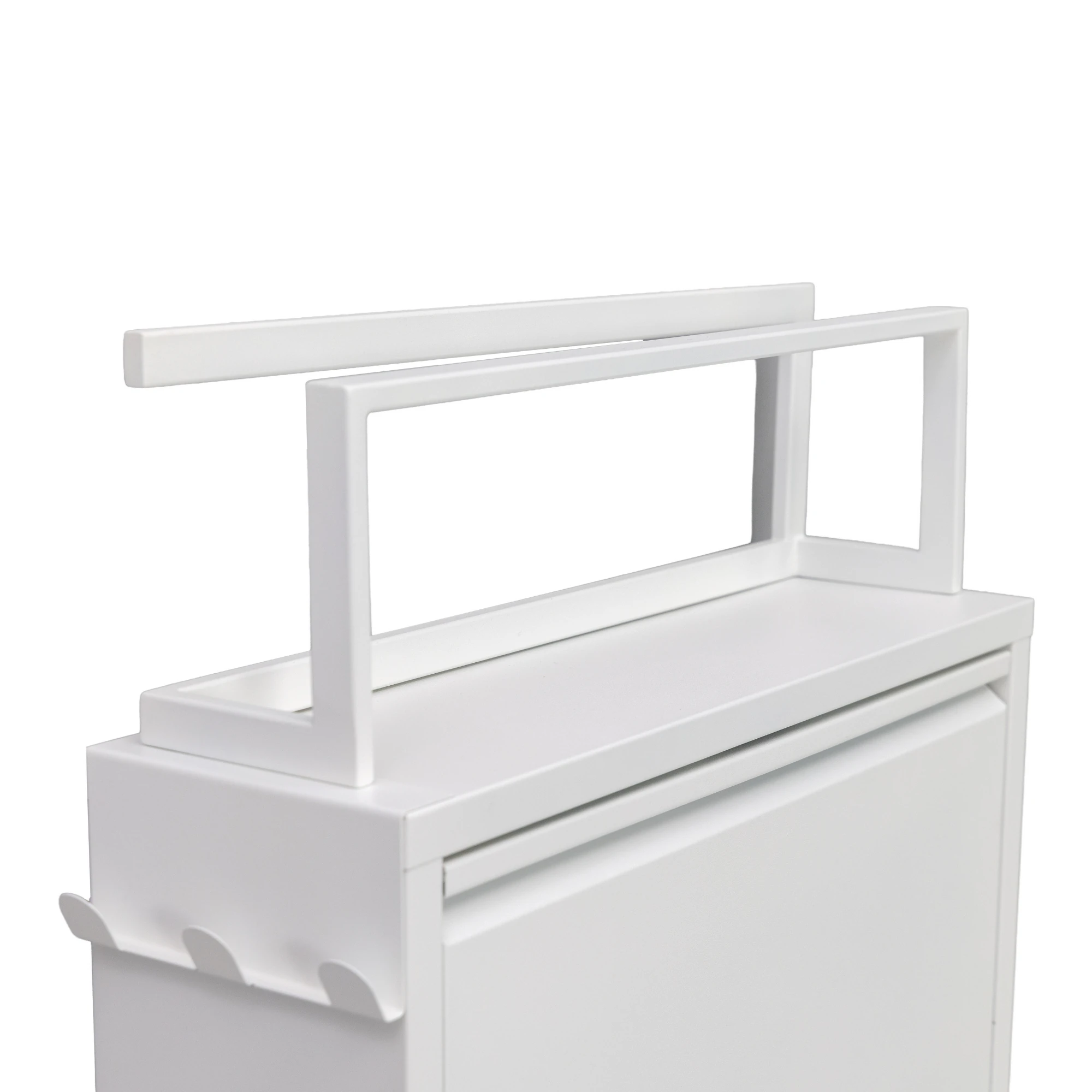 Furni24 Kapaklı Metal Ayakkabılık, 3 ve 4 Kapaklı, Aksesuarlı Çeşitli, Askı Kancalı - Teliklik Standlı Ayakkabılık