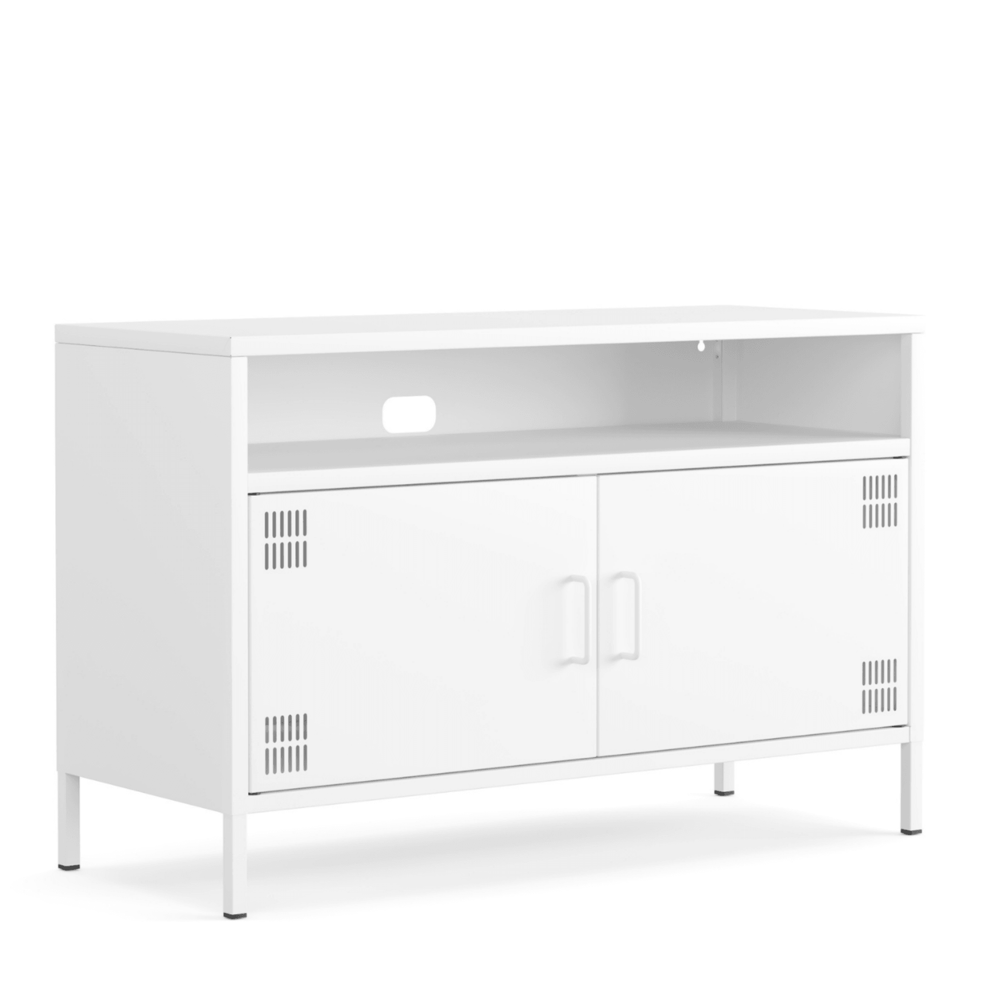 Pera Tv Ünitesi, Tv Dolabı,2 Kapaklı, Açık Raflı 100,50 x 40 x 64,50 cm - 9 Renk Seçeneği Bulunmaktadır