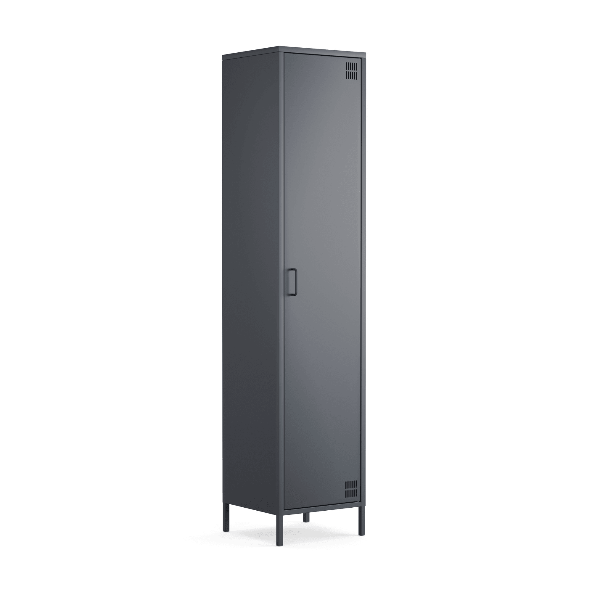 Pera Metal Elbise Dolabı, Soyunma Dolabı, Tek Kapılı, 41,50 x 40 x 189,50 cm - 9 Renk Seçeneği Bulunmaktadır - Ral 7016  Antrasit