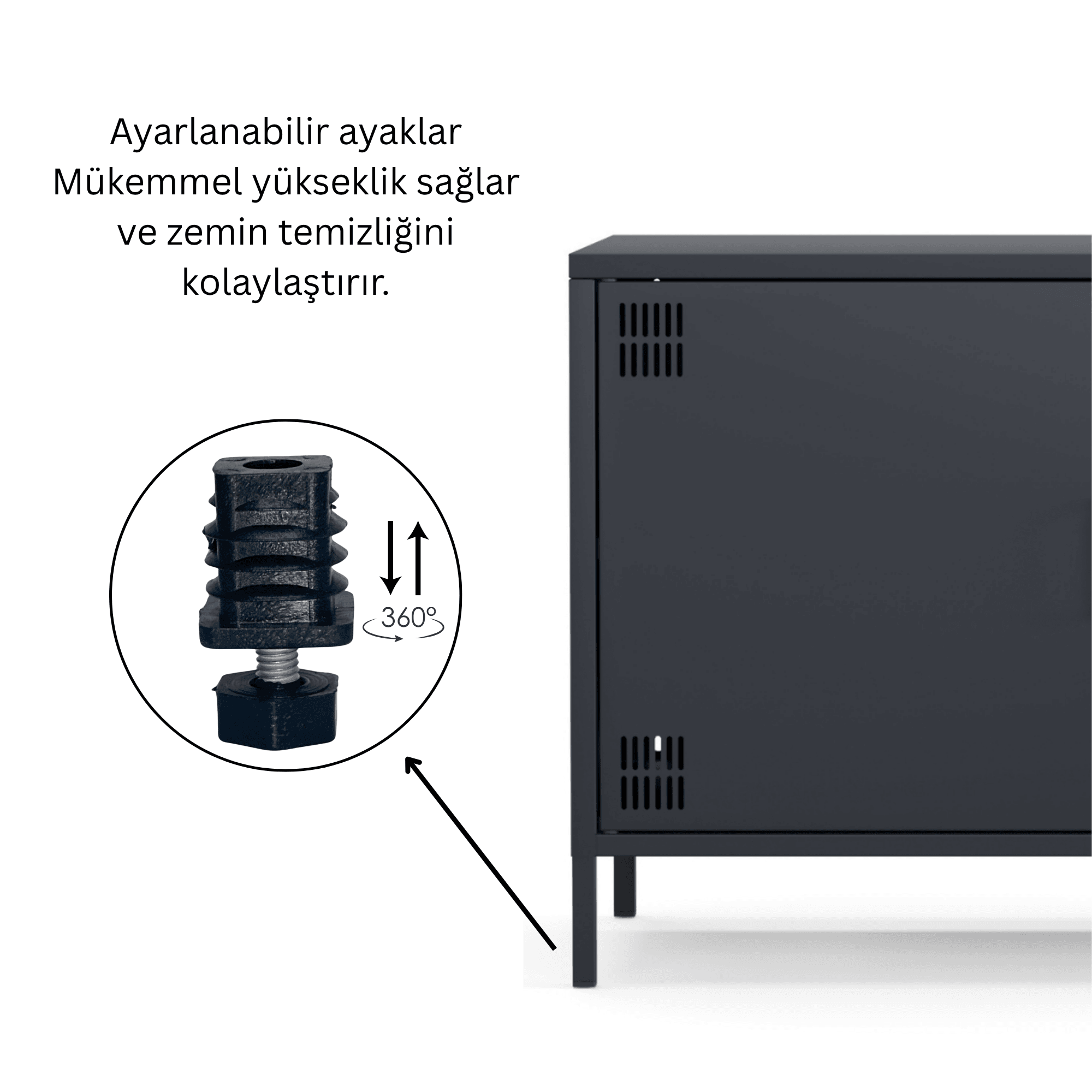 Pera Tv Ünitesi, Tv Dolabı,2 Kapaklı Dolap 100,50 x 40 x 64,50 cm - 9 Renk Seçeneği Bulunmaktadır
