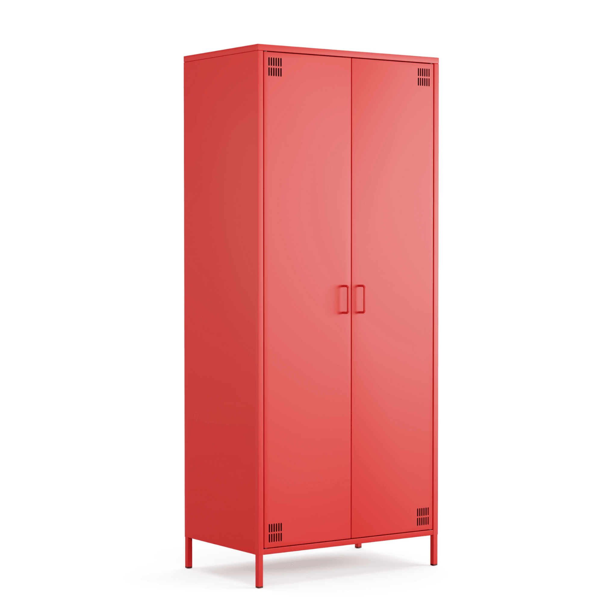 Pera Metal Elbise Dolabı, Soyunma Dolabı, İki Kapılı, 80,50 x 50 x 189,50 cm - 9 Renk Seçeneği Bulunmaktadır - Ral 3020 Kırmızı