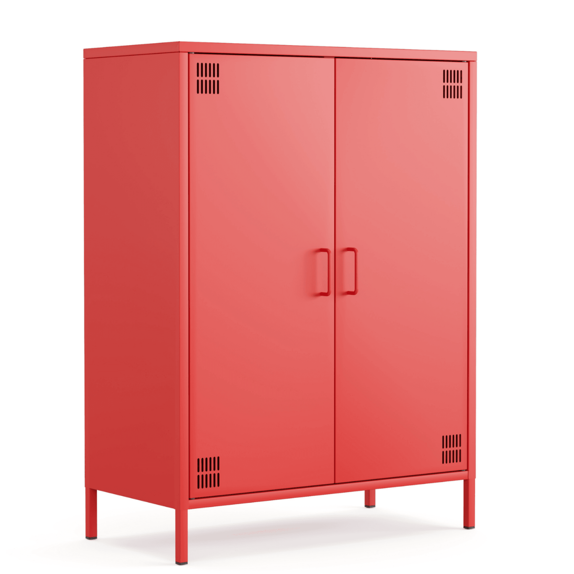 Pera Metal Dolap 2 Kapılı 80,50 x 40 x 109,50 cm - 9 Renk Seçeneği Bulunmaktadır - Ral 3020 Kırmızı