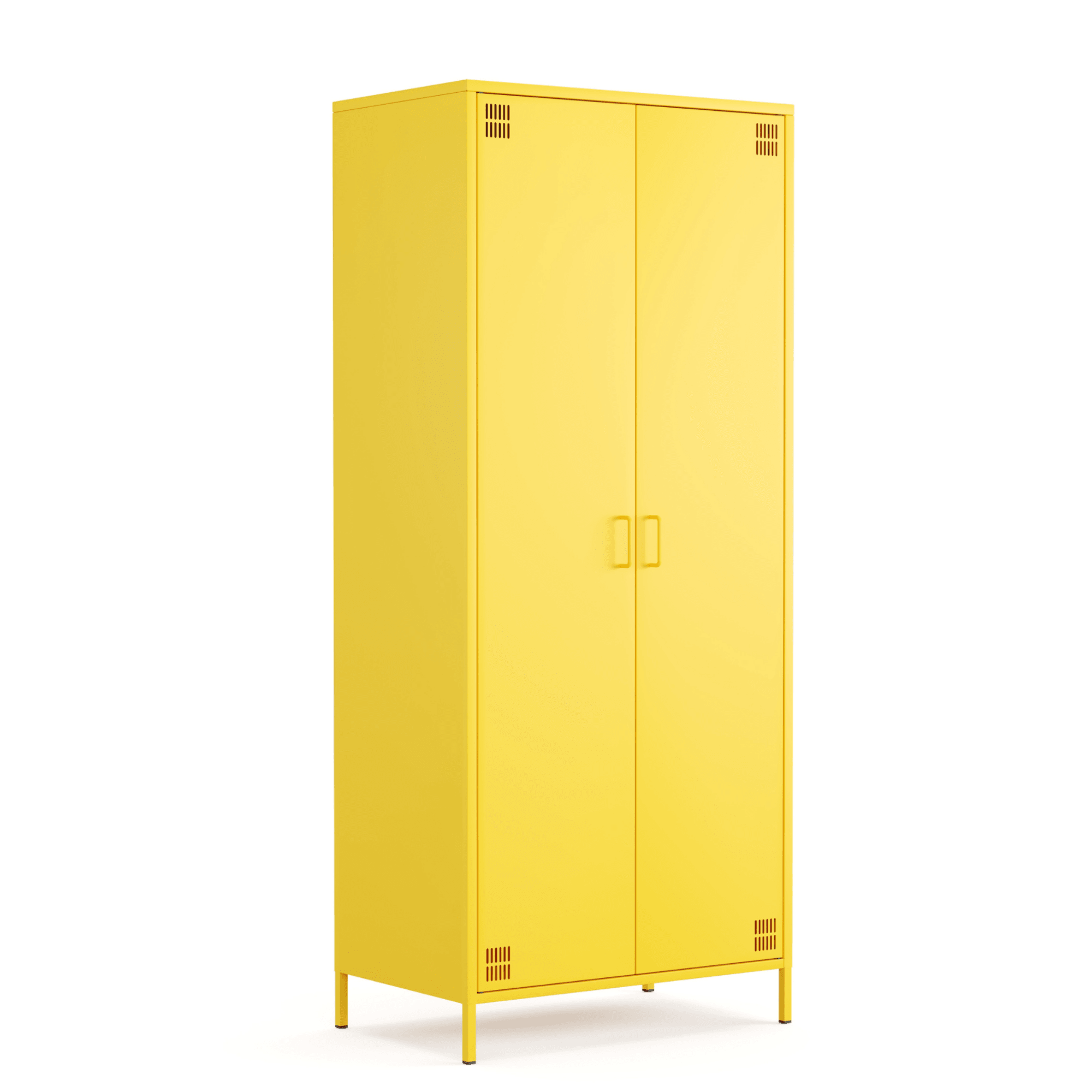 Pera Metal Elbise Dolabı, Soyunma Dolabı, İki Kapılı, 80,50 x 50 x 189,50 cm - 9 Renk Seçeneği Bulunmaktadır - Ral 1018 Sarı