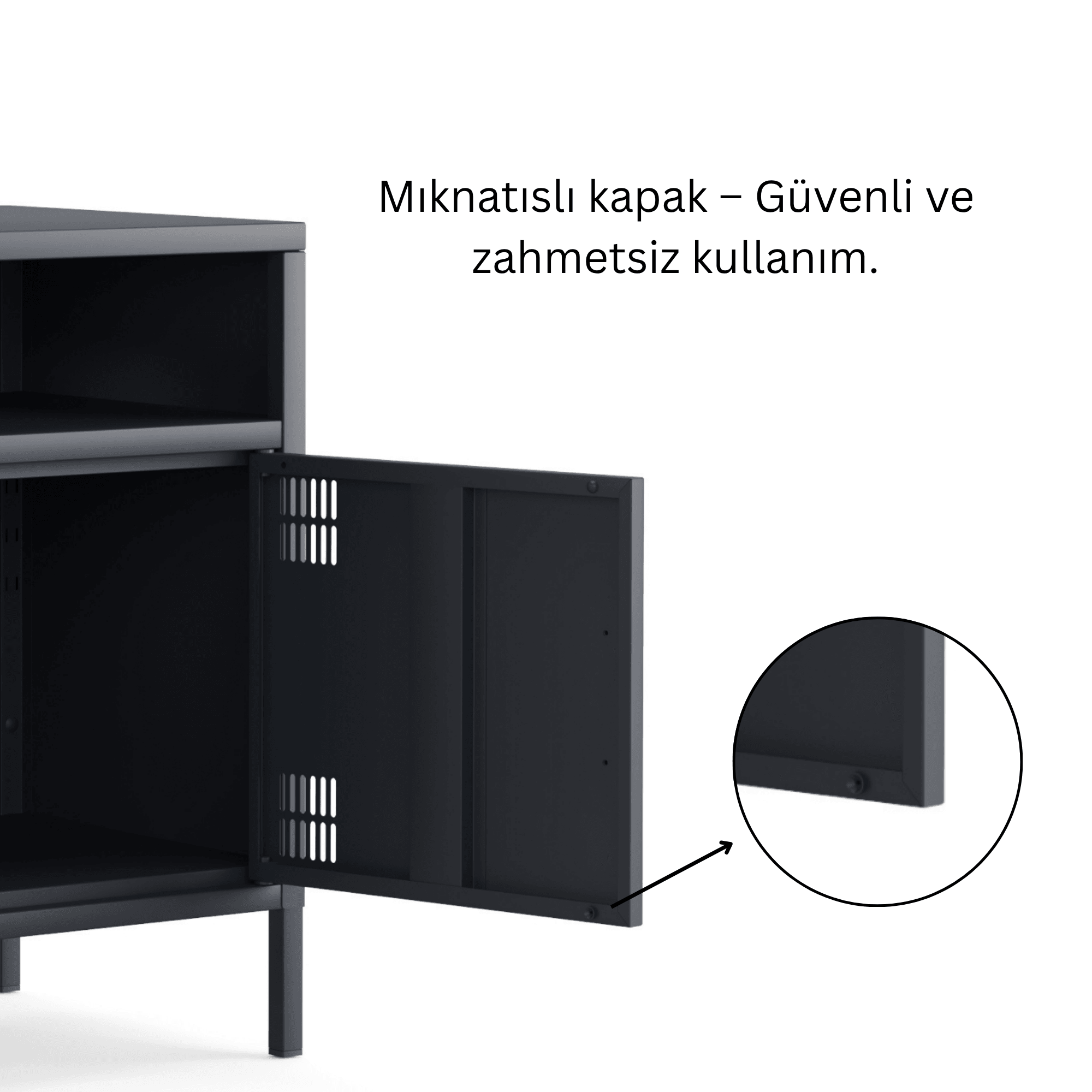 Pera Komodin Açık Raflı 41,5 x 40 x 64,50 cm - 9 Renk Seçeneği Bulunmaktadır