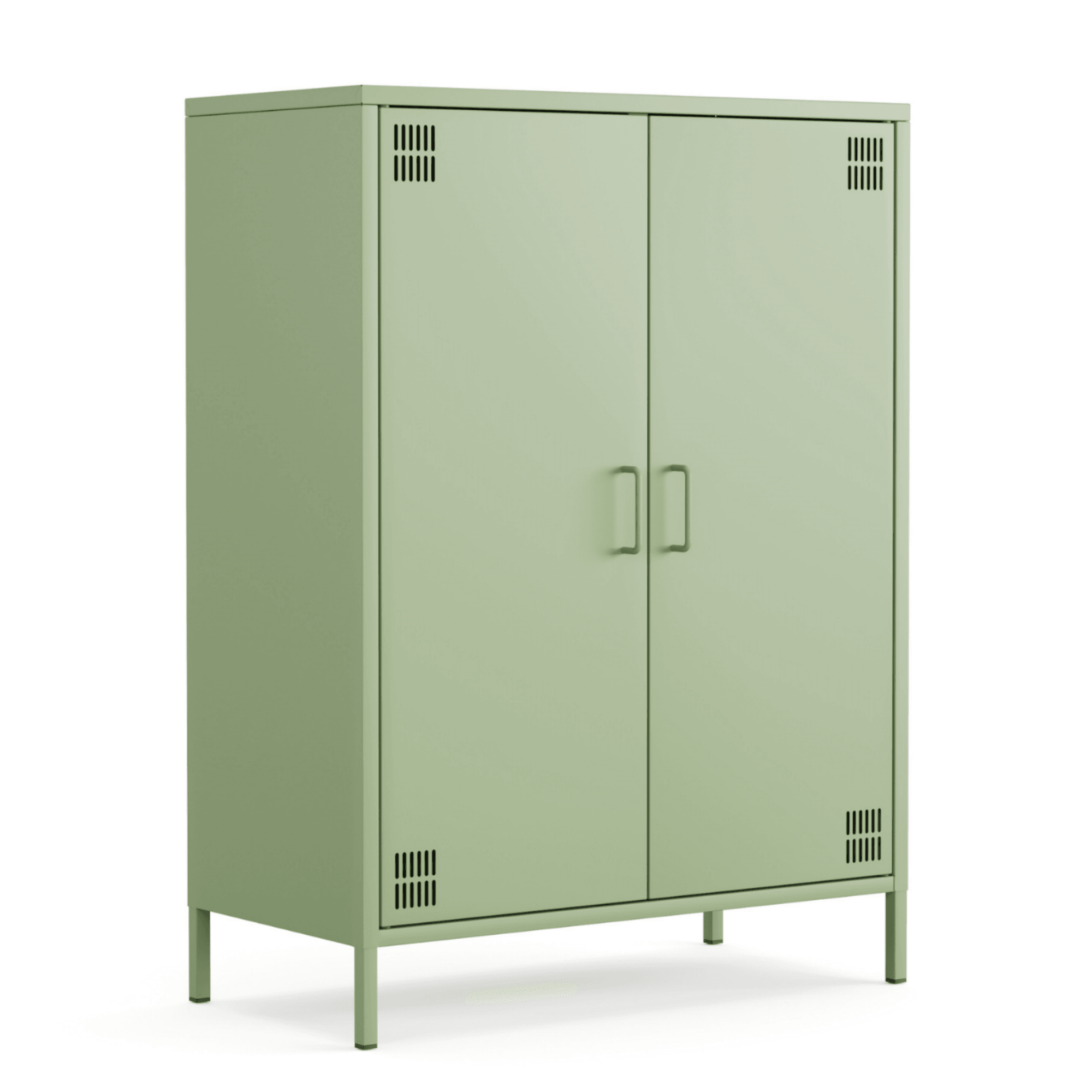 Pera Metal Dolap 2 Kapılı 80,50 x 40 x 109,50 cm - 9 Renk Seçeneği Bulunmaktadır - Ral 6011 Yeşil