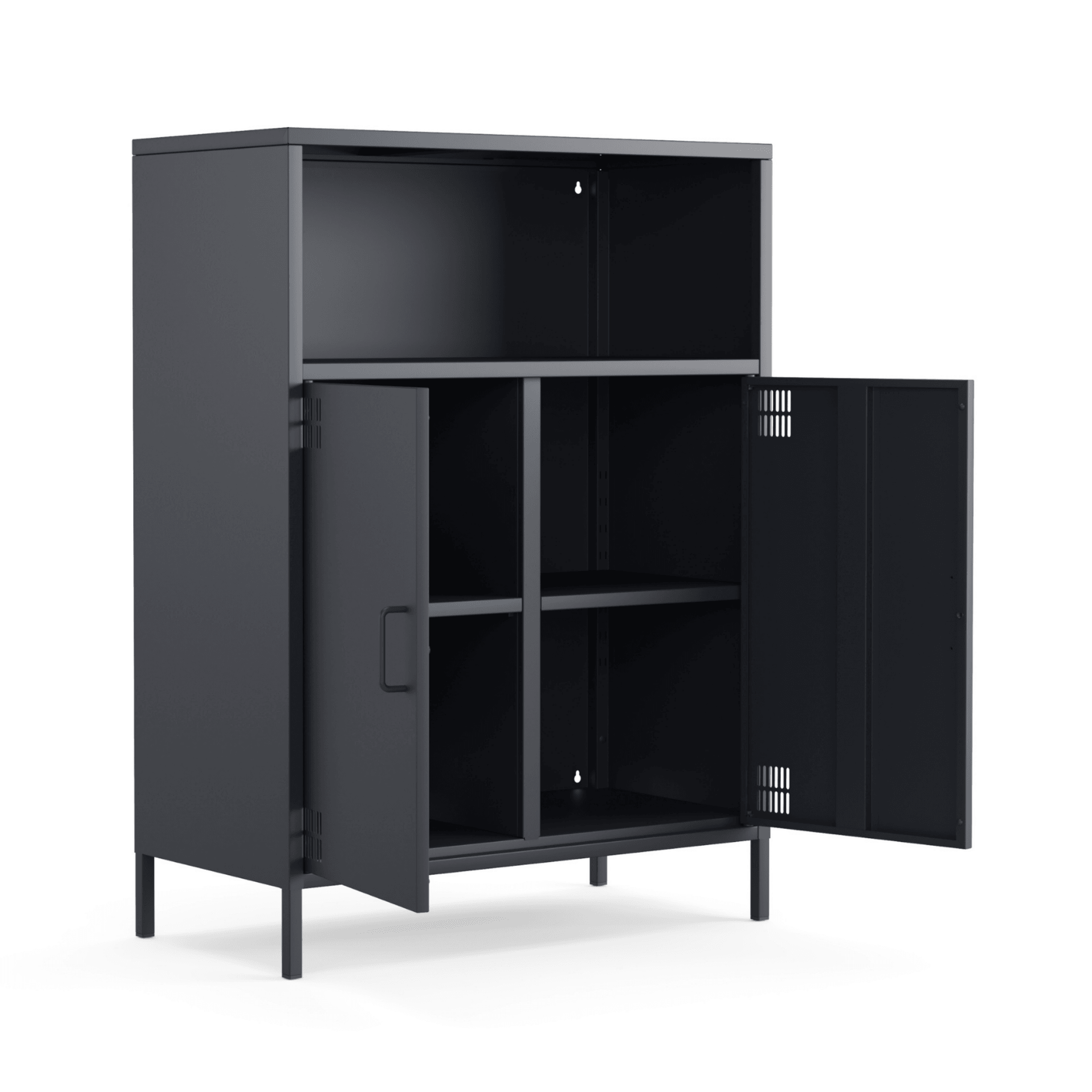 Pera Metal Dolap 2 Kapılı, Açık Raflı 80,50 x 40 x 109,50 cm - 9 Renk Seçeneği Bulunmaktadır