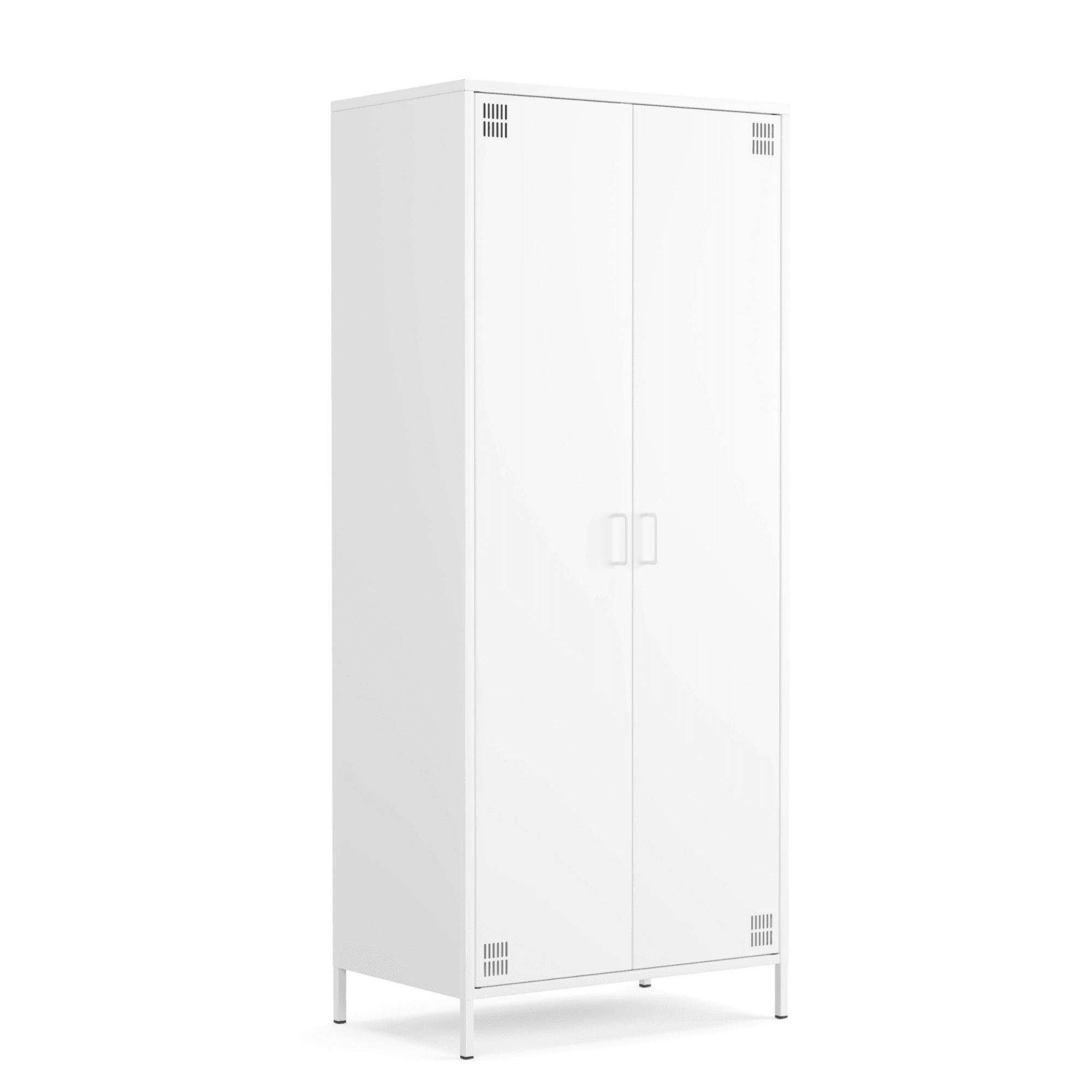Pera Metal Elbise Dolabı, Soyunma Dolabı, İki Kapılı, 80,50 x 50 x 189,50 cm - 9 Renk Seçeneği Bulunmaktadır - Ral 9016  Beyaz