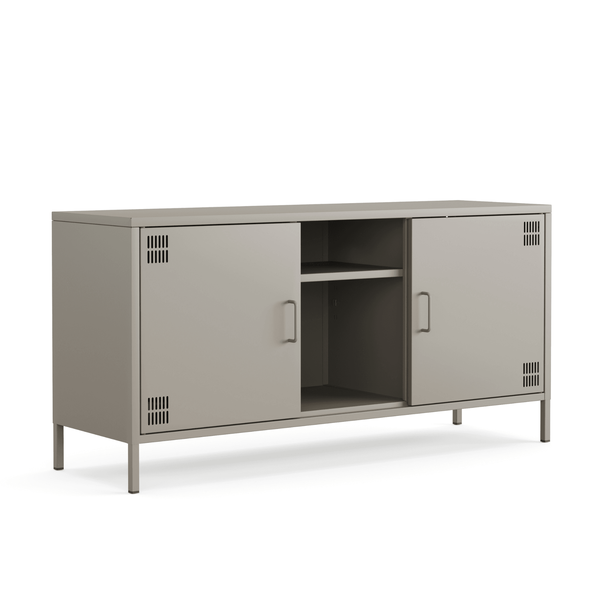 Pera Tv Ünitesi, Tv Dolabı,2 Kapaklı, Açık Raflı 130,50 x 40 x 64,50 cm - 9 Renk Seçeneği Bulunmaktadır
