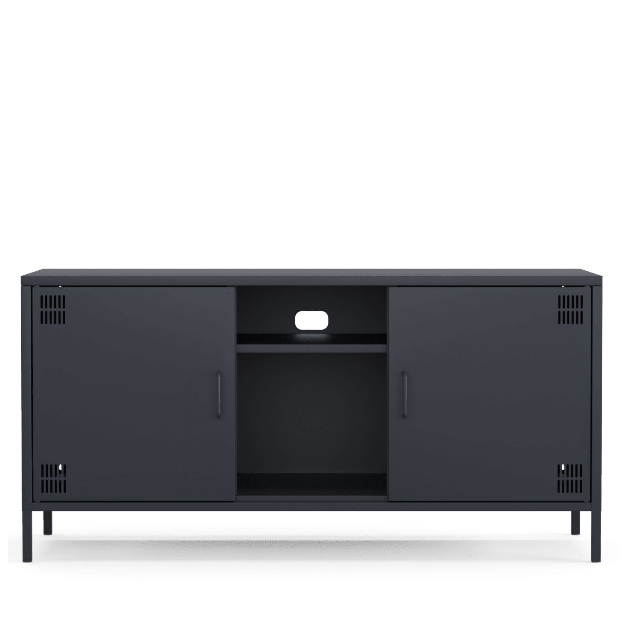 Pera Tv Ünitesi, Tv Dolabı,2 Kapaklı, Açık Raflı 130,50 x 40 x 64,50 cm - 9 Renk Seçeneği Bulunmaktadır