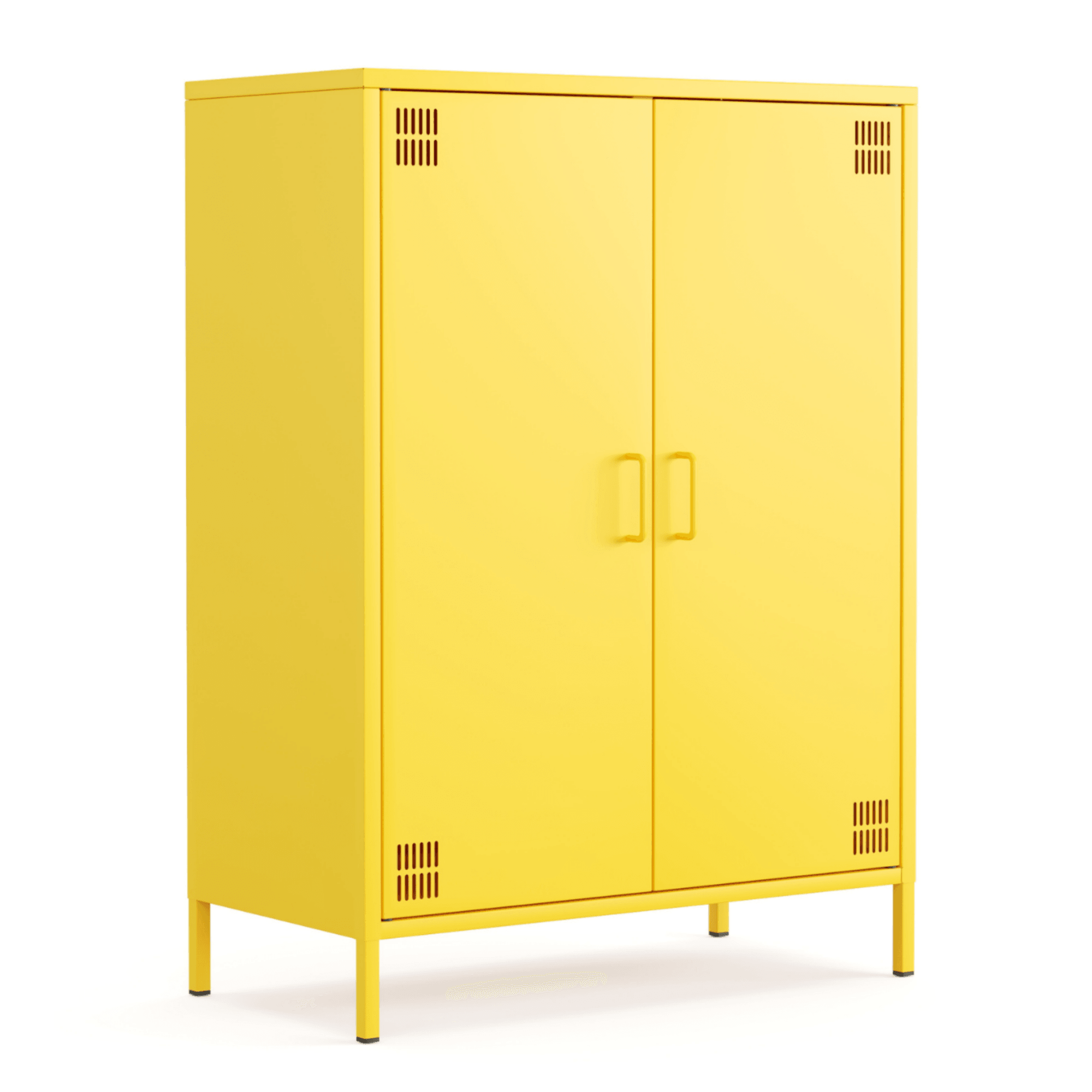 Pera Metal Dolap 2 Kapılı 80,50 x 40 x 109,50 cm - 9 Renk Seçeneği Bulunmaktadır - Ral 1018 Sarı