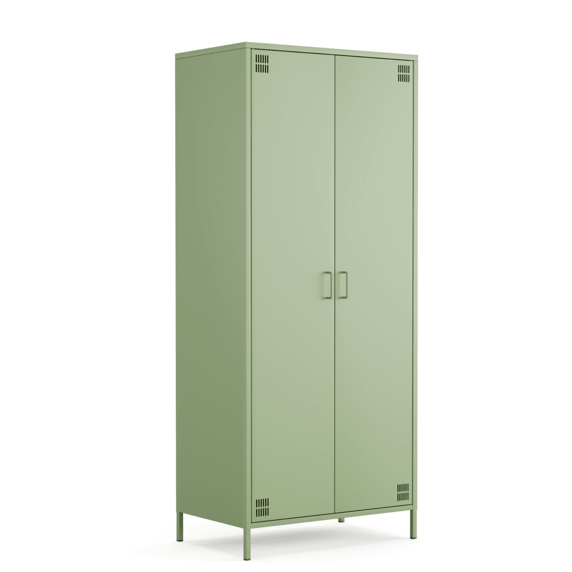 Pera Metal Elbise Dolabı, Soyunma Dolabı, İki Kapılı, 80,50 x 50 x 189,50 cm - 9 Renk Seçeneği Bulunmaktadır - Ral 6011 Yeşil