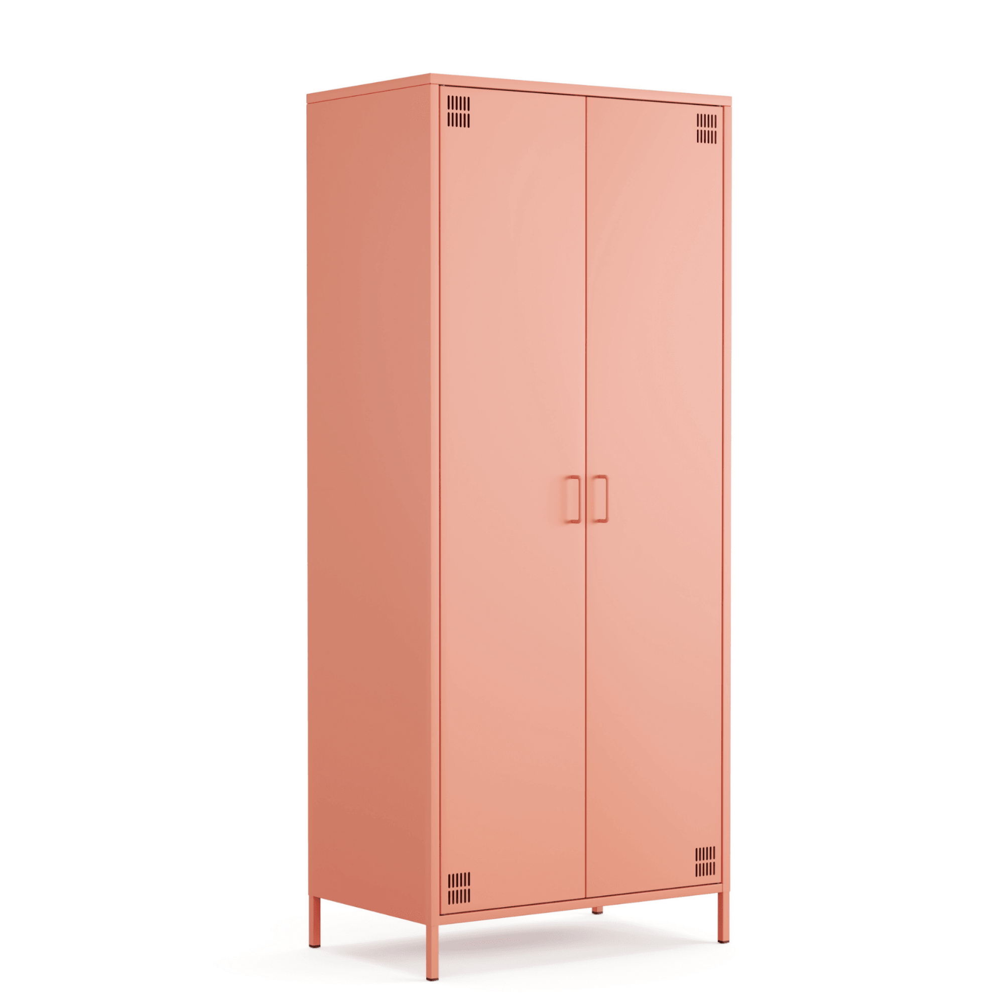 Pera Metal Elbise Dolabı, Soyunma Dolabı, İki Kapılı, 80,50 x 50 x 189,50 cm - 9 Renk Seçeneği Bulunmaktadır - Ral 3022 Somon