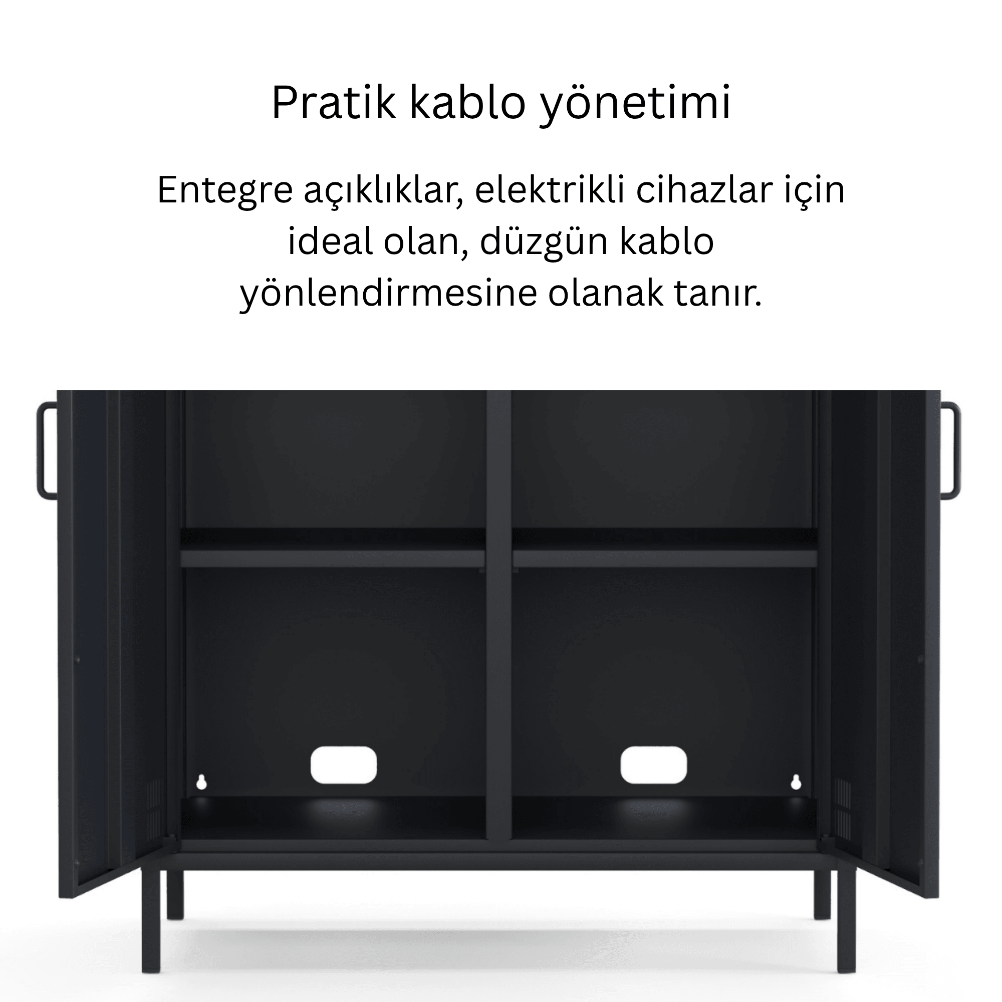 Pera Metal Dolap 2 Kapılı 80,50 x 40 x 109,50 cm - 9 Renk Seçeneği Bulunmaktadır
