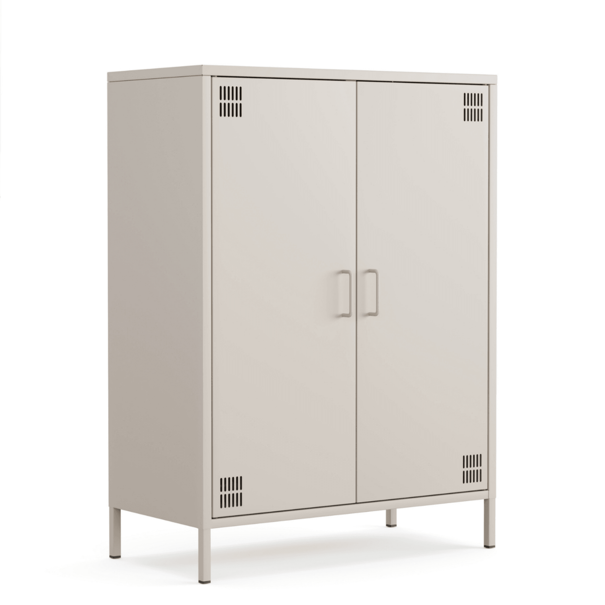 Pera Metal Dolap 2 Kapılı 80,50 x 40 x 109,50 cm - 9 Renk Seçeneği Bulunmaktadır - Bej