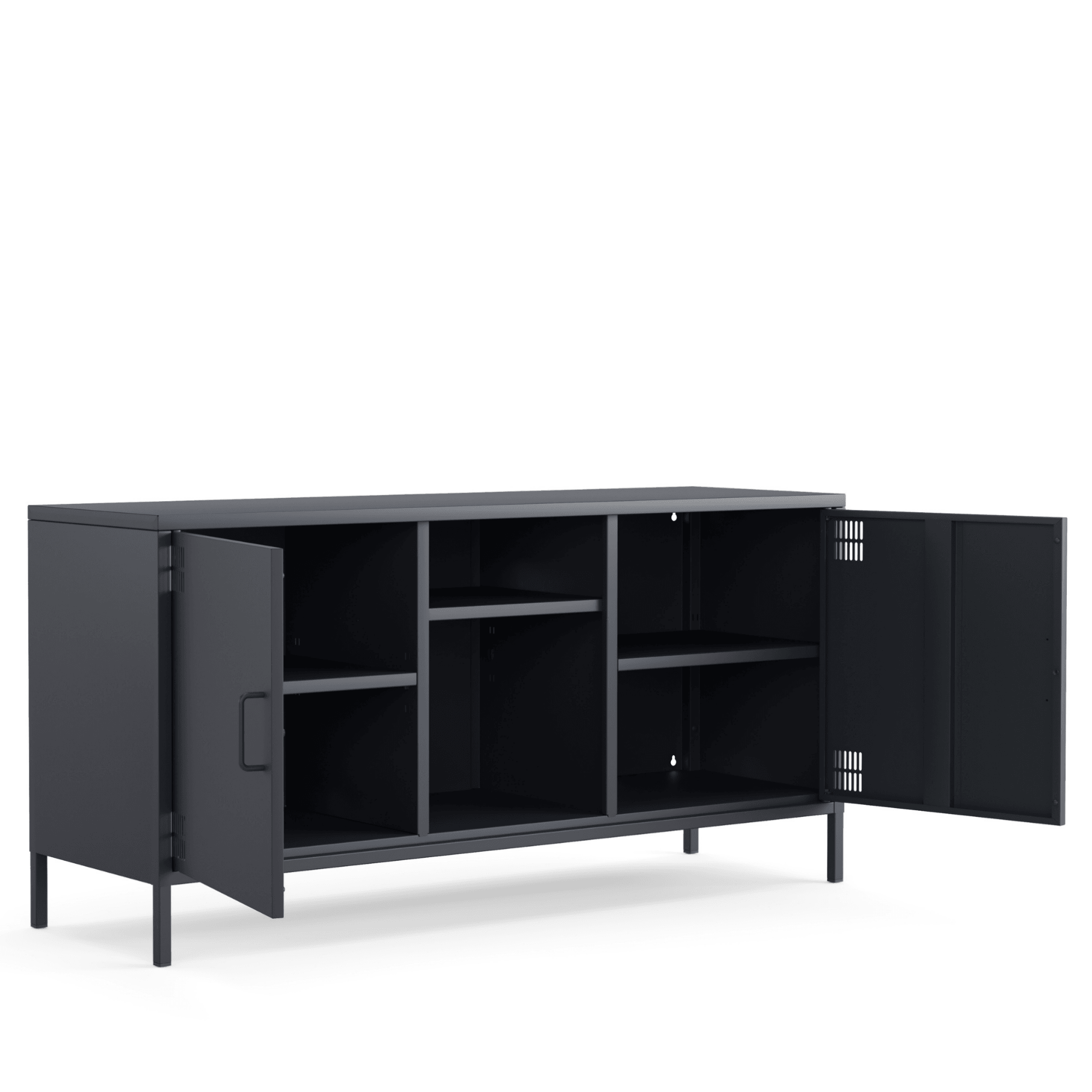 Pera Tv Ünitesi, Tv Dolabı,2 Kapaklı, Açık Raflı 130,50 x 40 x 64,50 cm - 9 Renk Seçeneği Bulunmaktadır
