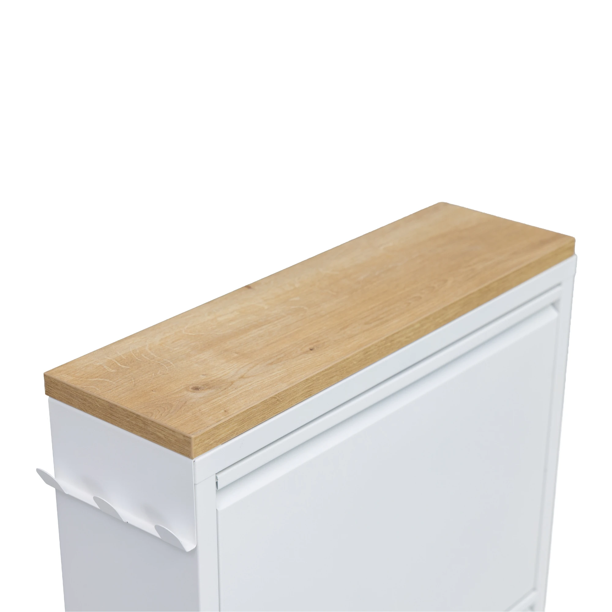 Furni24 Kapaklı Metal Ayakkabılık, 3 ve 4 Kapaklı, Aksesuarlı Çeşitli, Askı Kancalı - Düz Tablalı Ayakkabılık