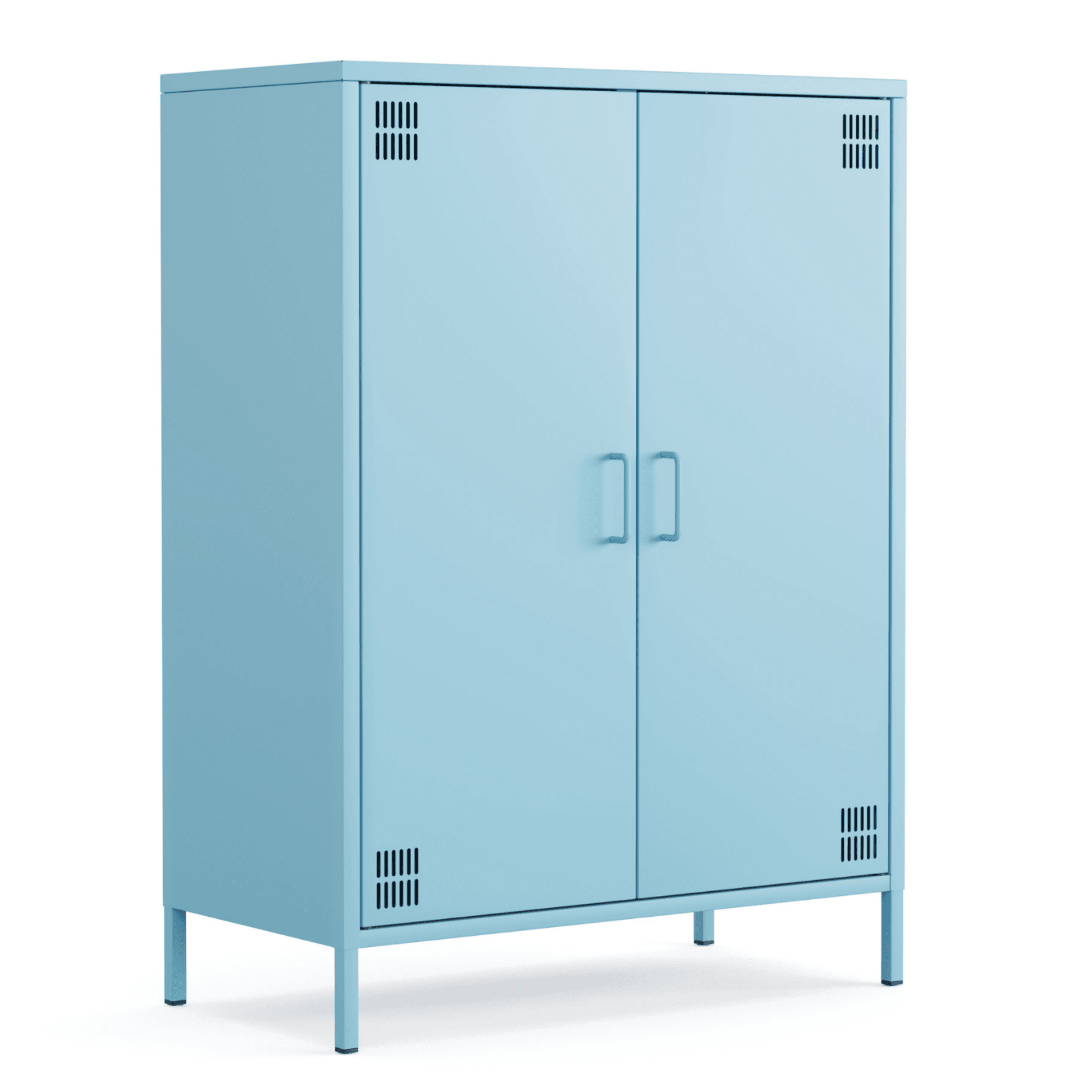 Pera Metal Dolap 2 Kapılı 80,50 x 40 x 109,50 cm - 9 Renk Seçeneği Bulunmaktadır - Ral 5024  Mavi
