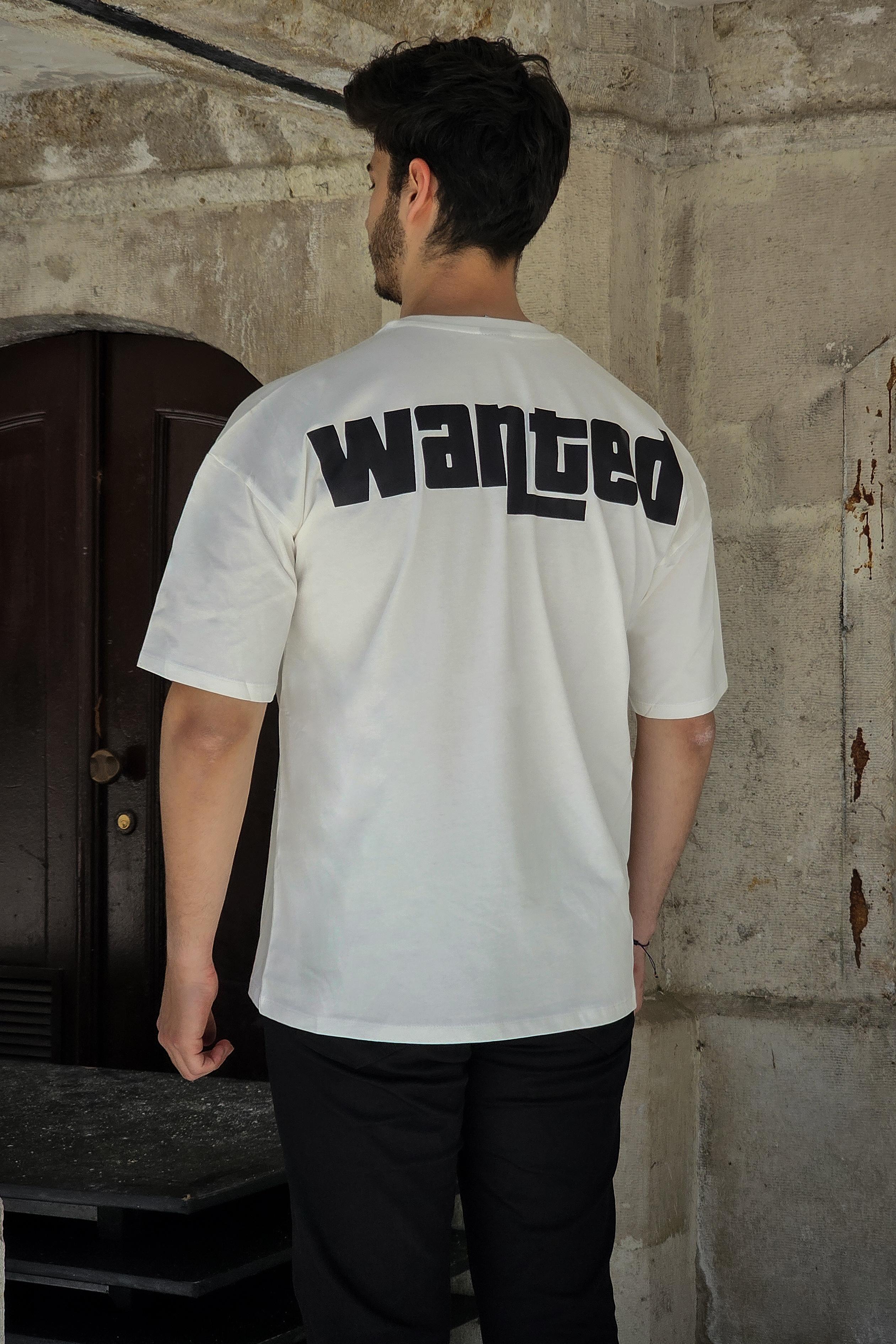 Wanted - Oversize Tshirt - Beyaz