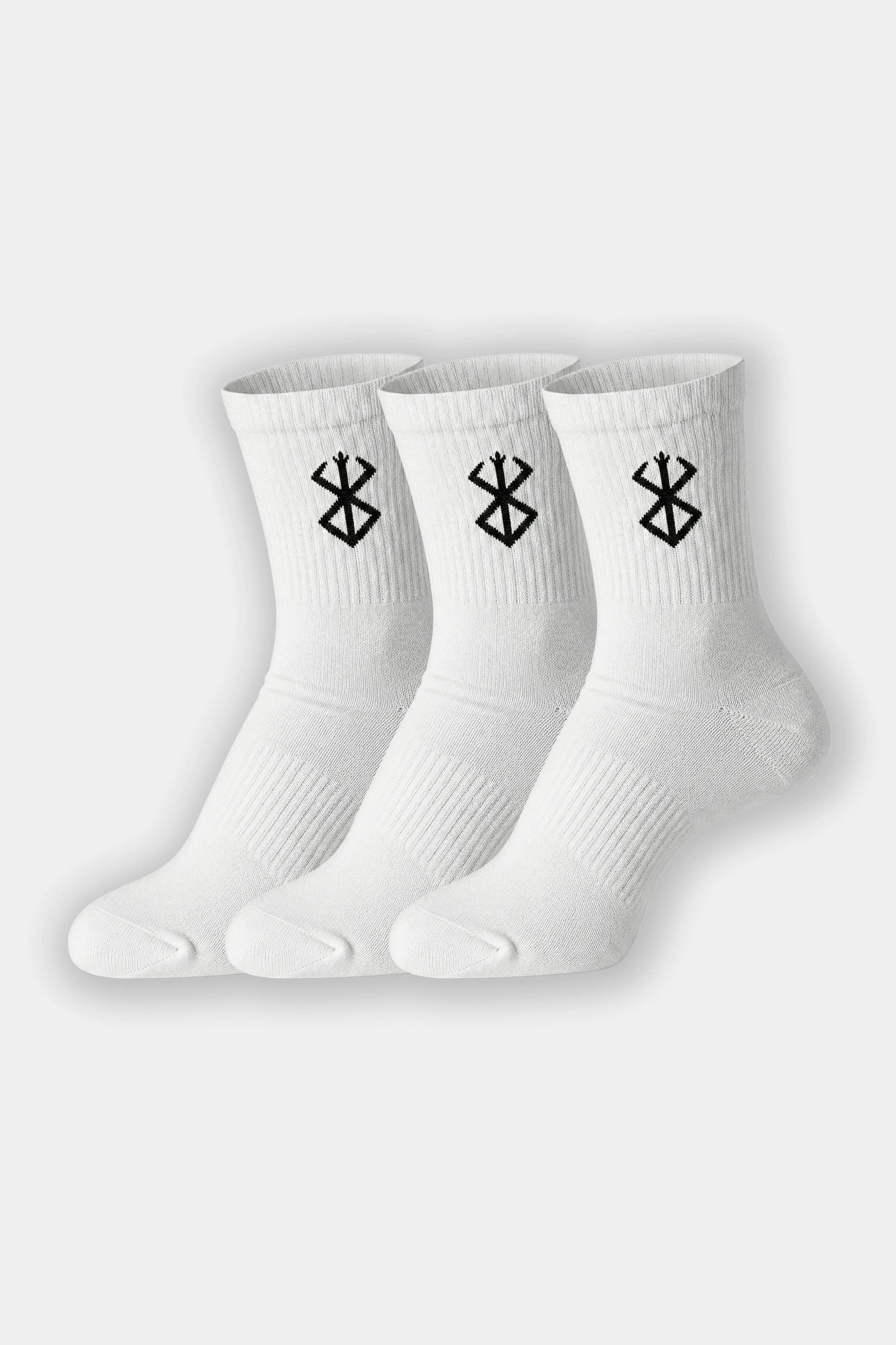 Berserk - Spor & Günlük Konforlu Unisex Çorap - 3'lü Paket