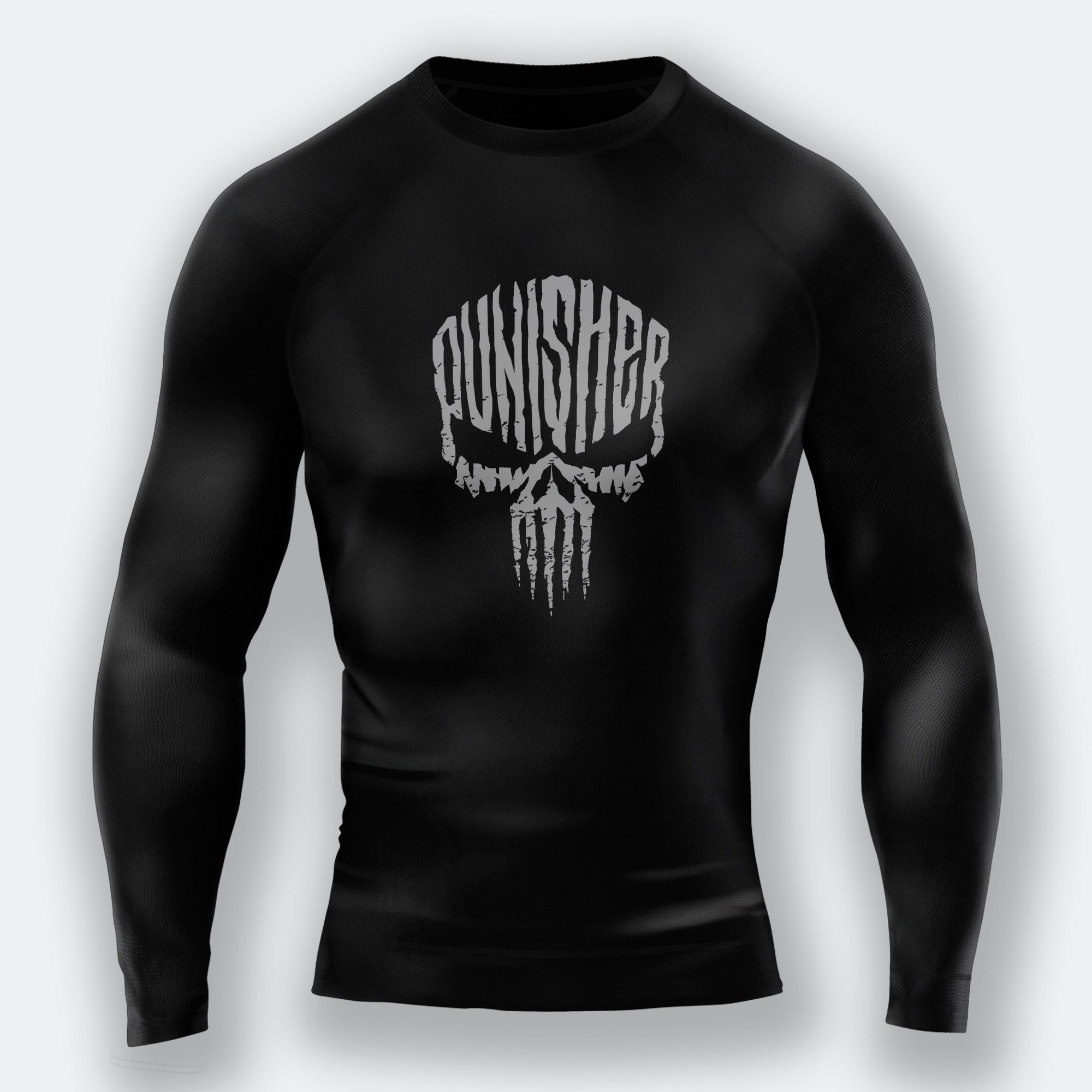 Punisher - Uzun Kollu Compression Tshirt