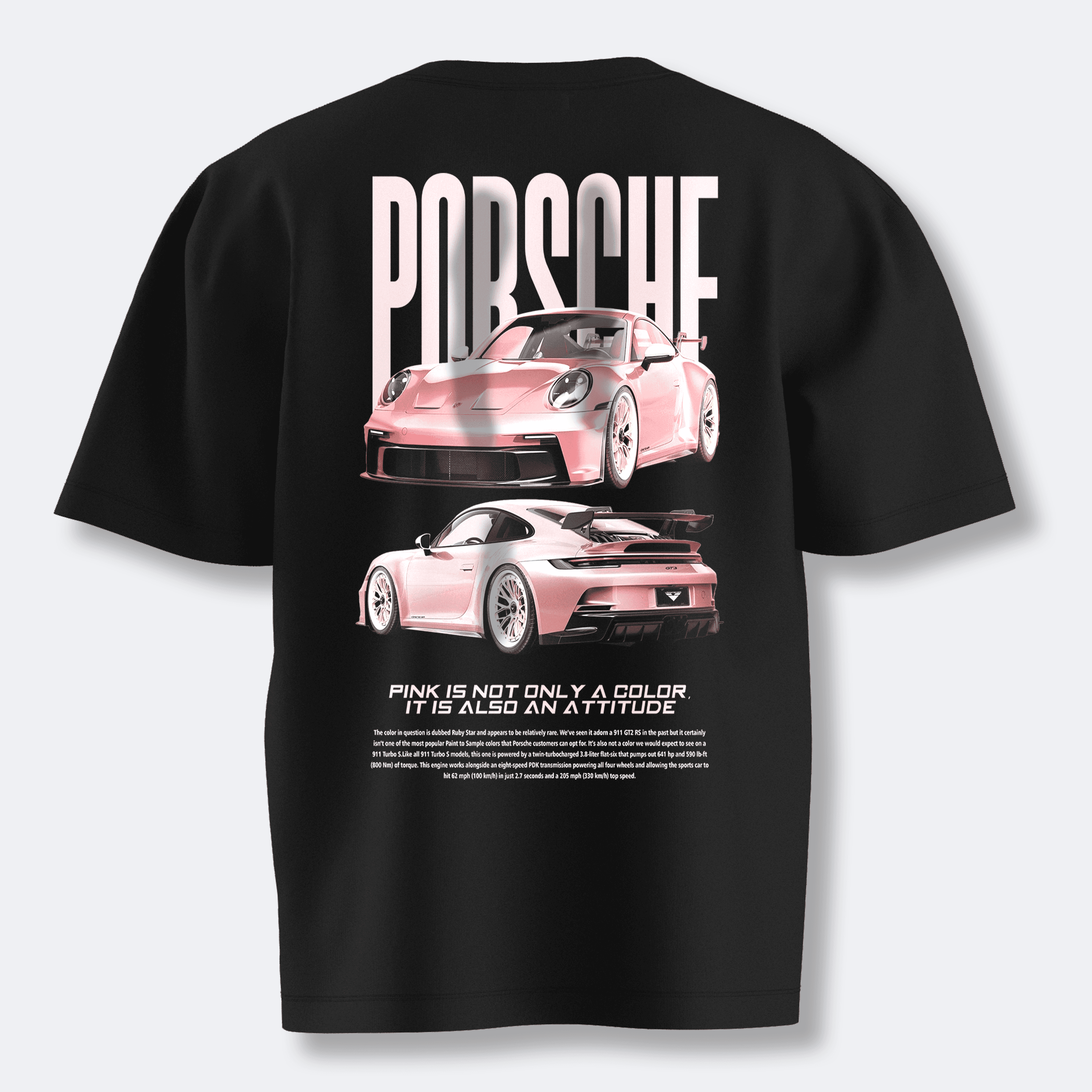 Pink Porsche 911 GT3 - Oversize Tshirt