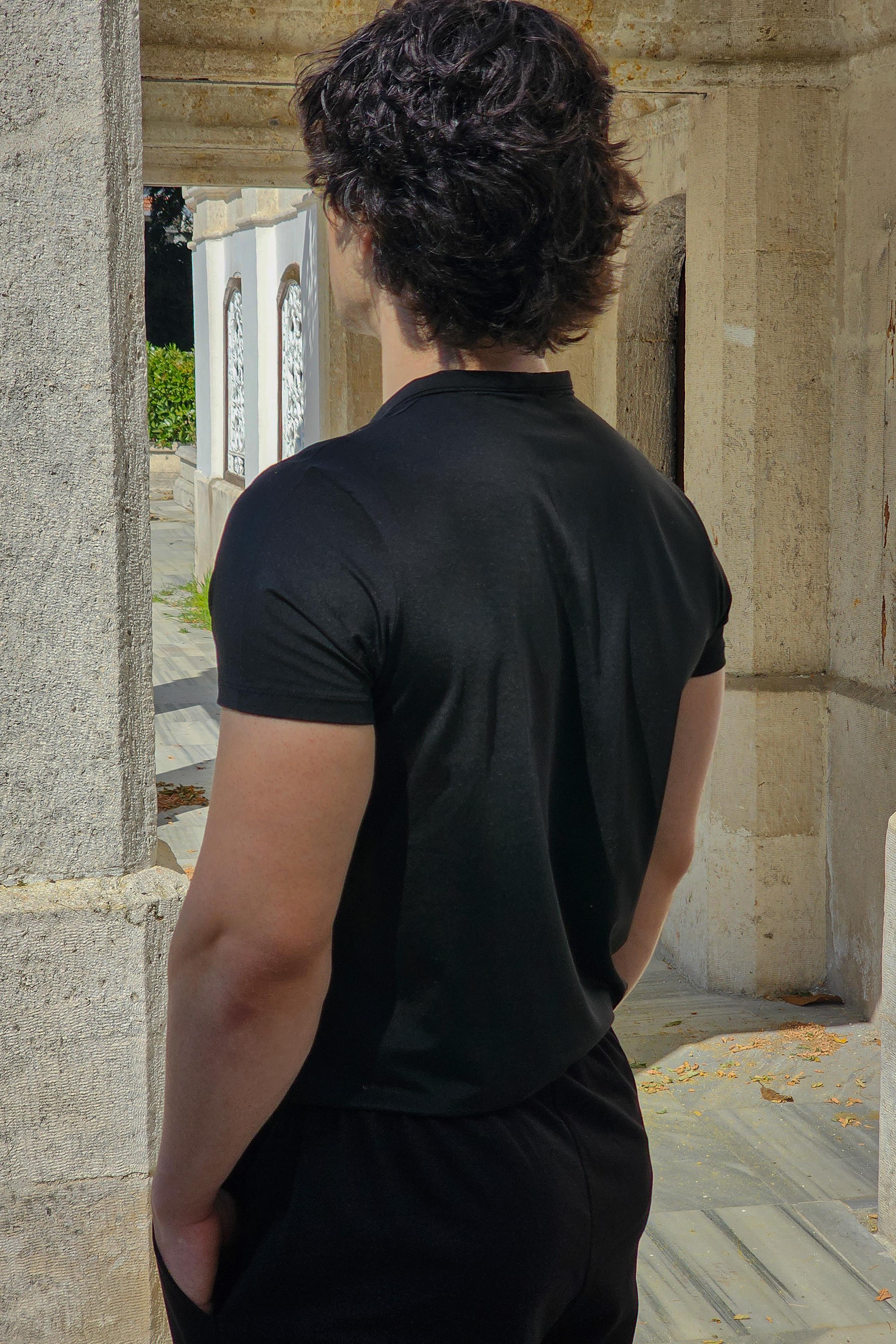 Liber - Zipli Polo Yaka Fit T-shirt