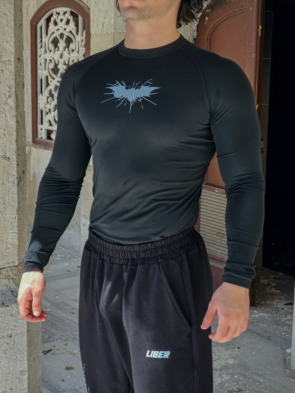 Batman - Uzun Kollu Compression Tshirt