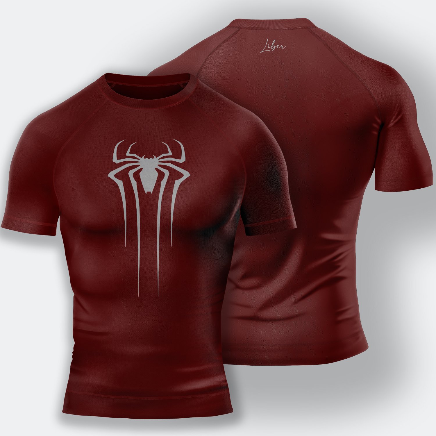 Spiderman - Compression Tshirt - Bordo