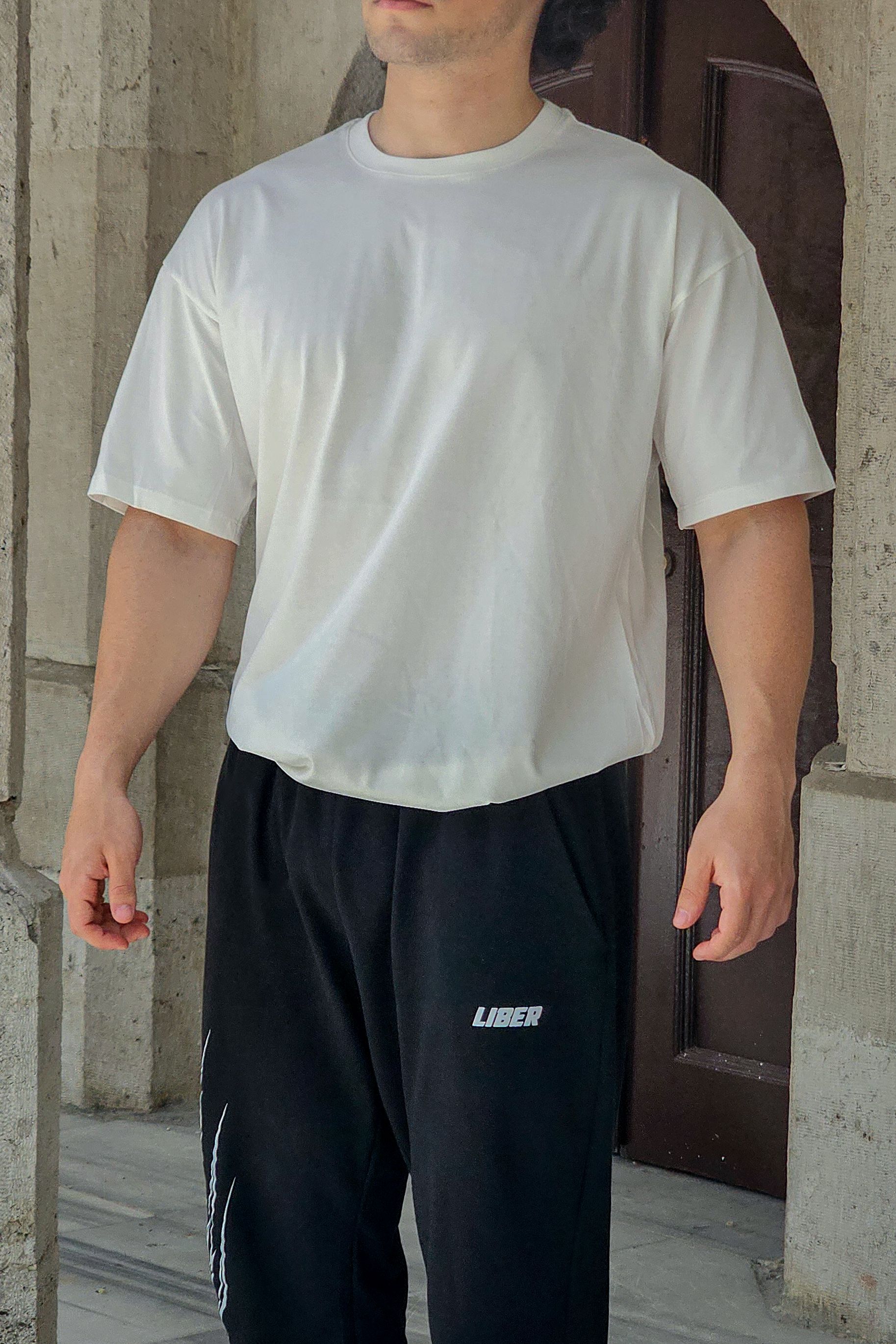 Basic Oversize Tshirt - Beyaz