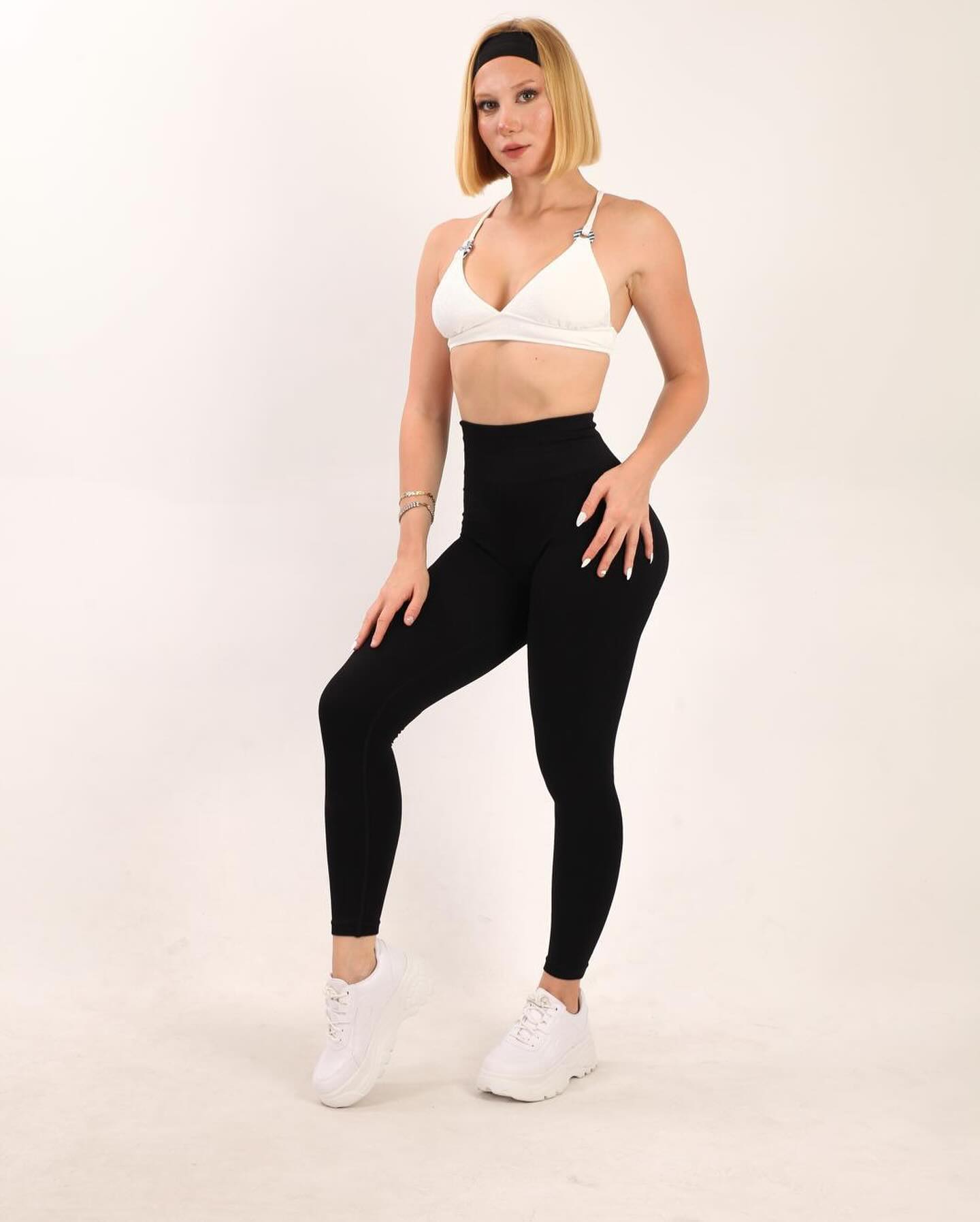 Push Up Spor Tayt - Raven