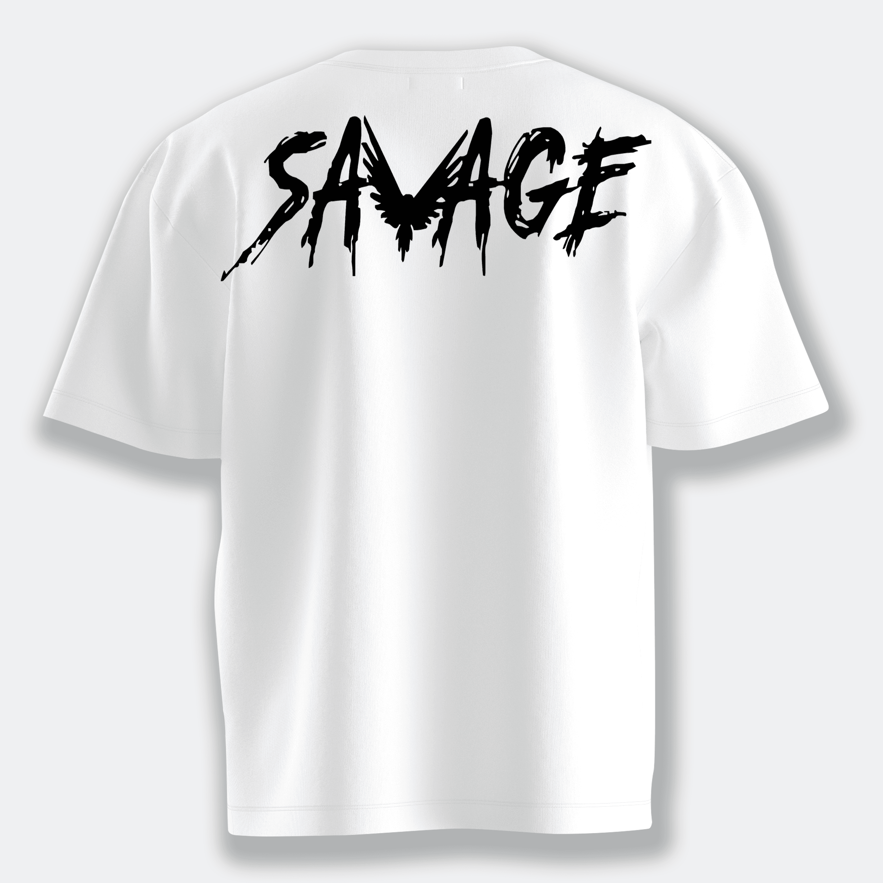 Savage - Oversize Tshirt - Beyaz