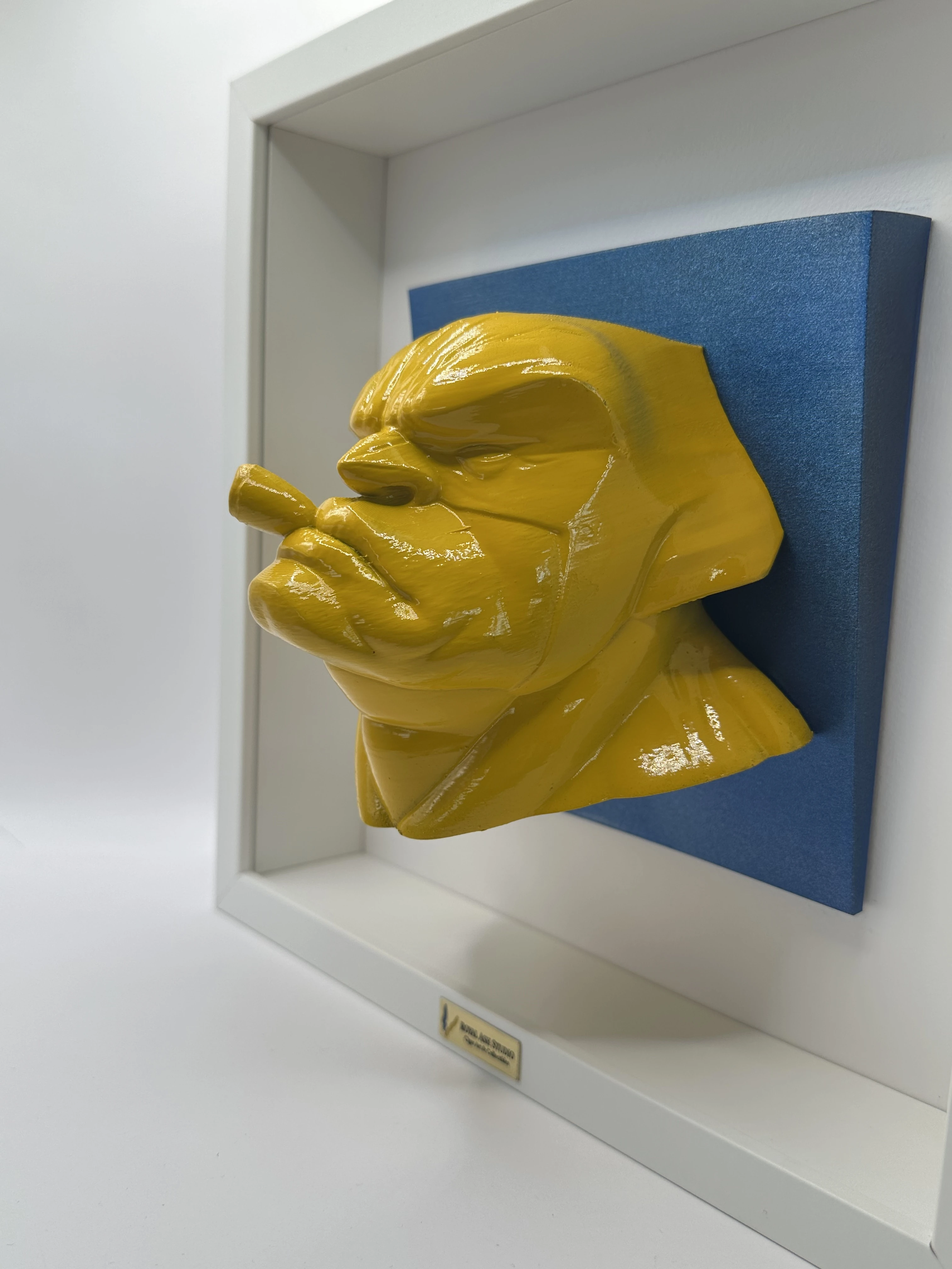 Wolverine Enjoying His Cigar Navy & Yellow Edition