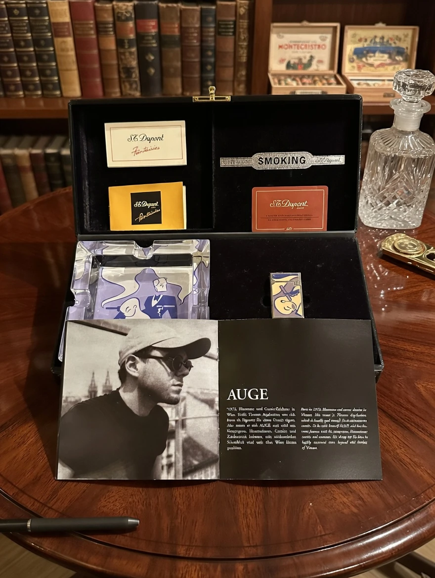 RITZENHOFF & S.T. DUPONT ÇAKMAK ve KÜL TABLASI SETİ