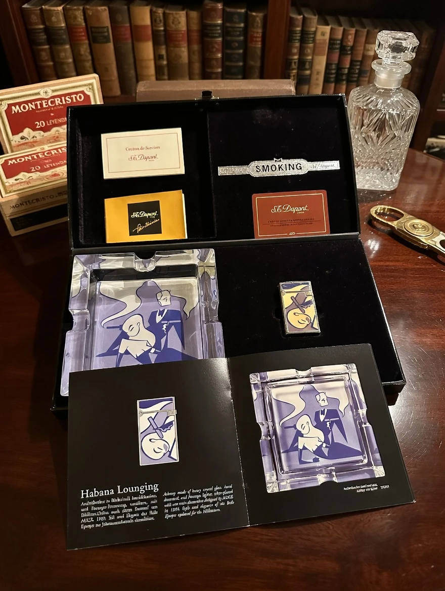 RITZENHOFF & S.T. DUPONT ÇAKMAK ve KÜL TABLASI SETİ